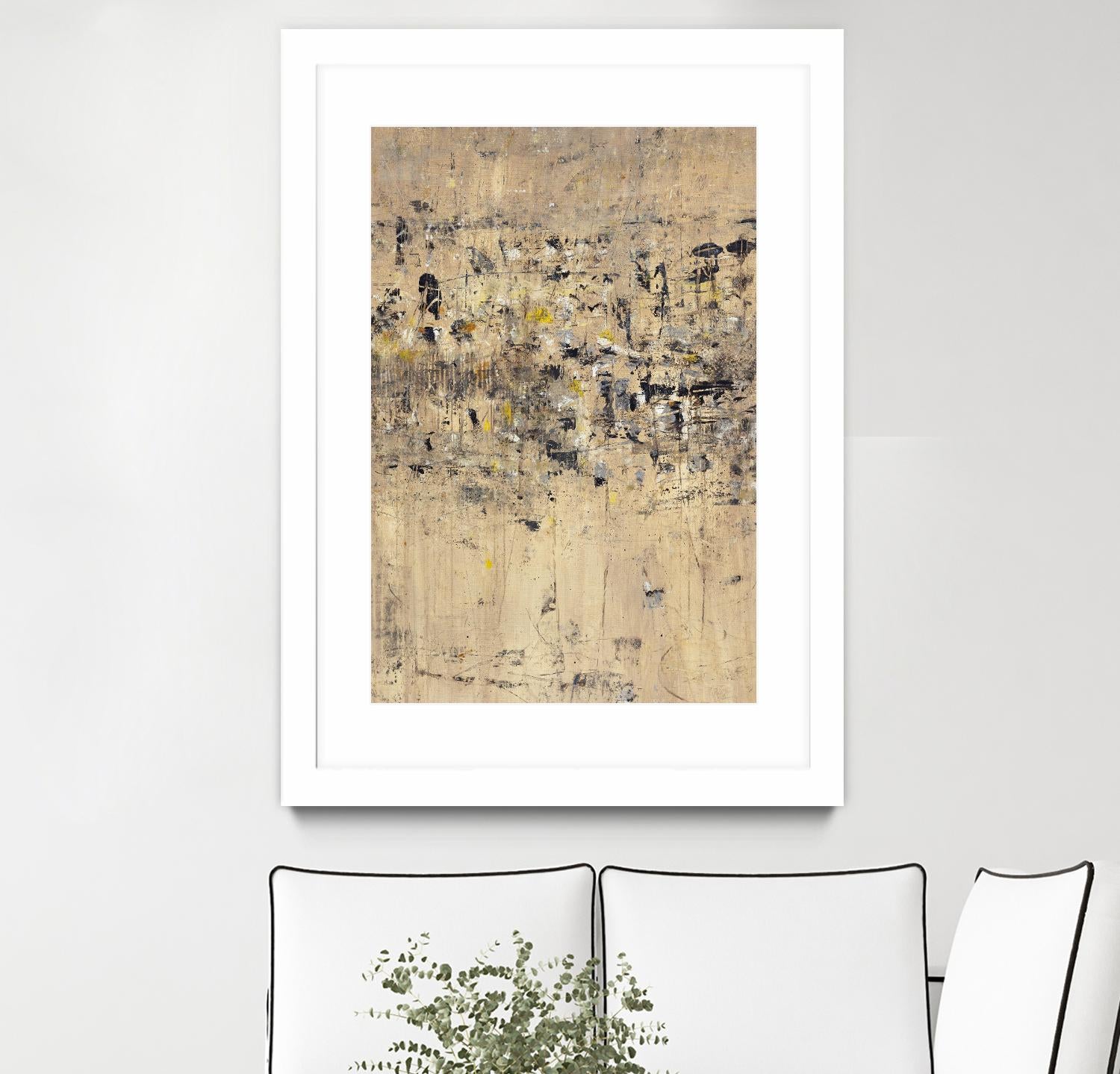 Visitors From Afar by Daleno Art on GIANT ART - gold abstract abstrait