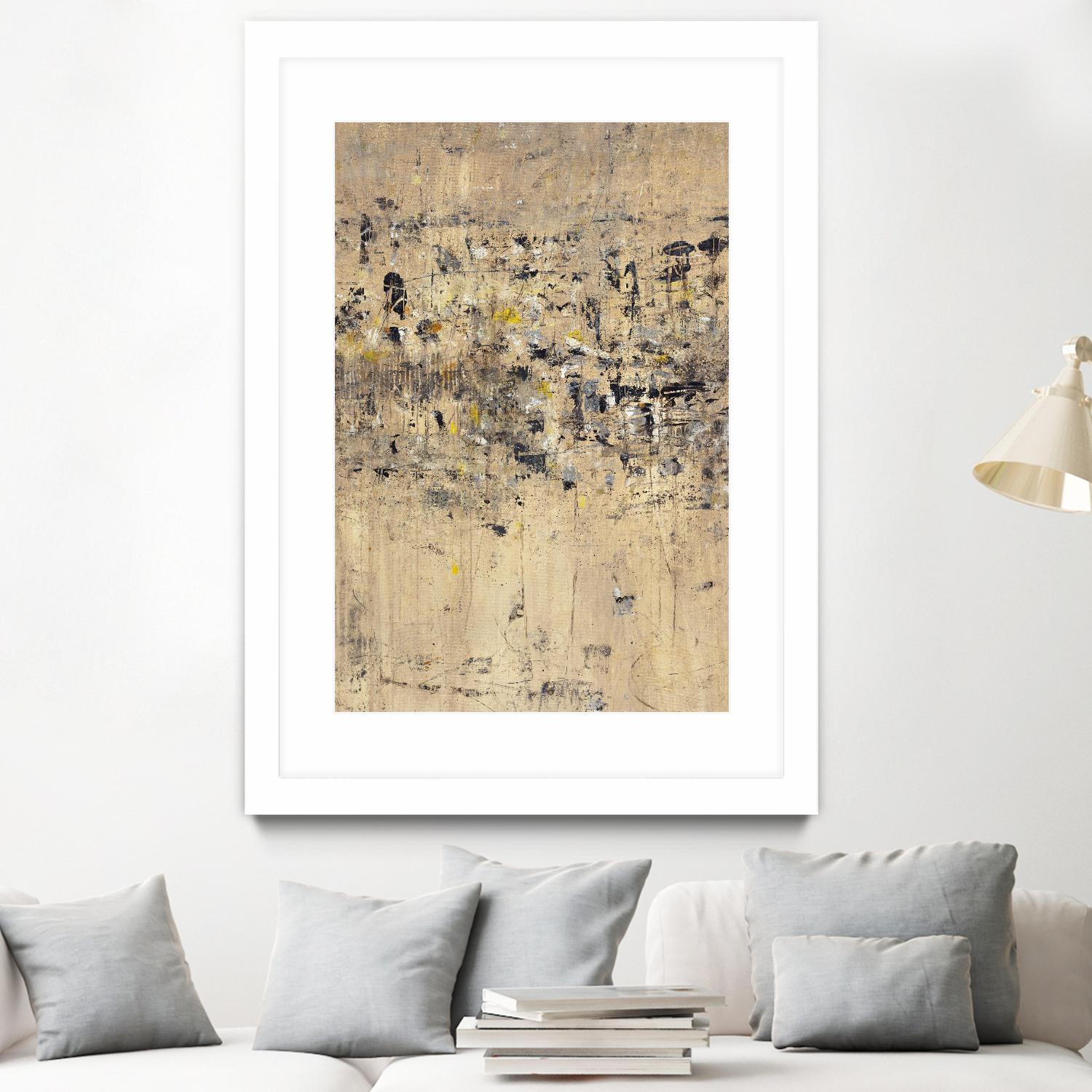 Visitors From Afar by Daleno Art on GIANT ART - gold abstract abstrait
