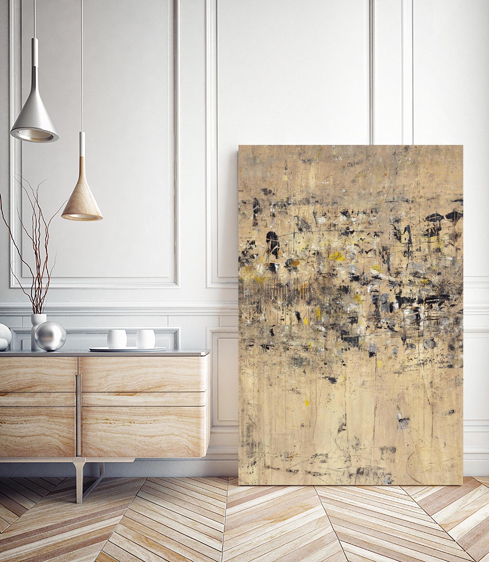 Visitors From Afar by Daleno Art on GIANT ART - gold abstract abstrait