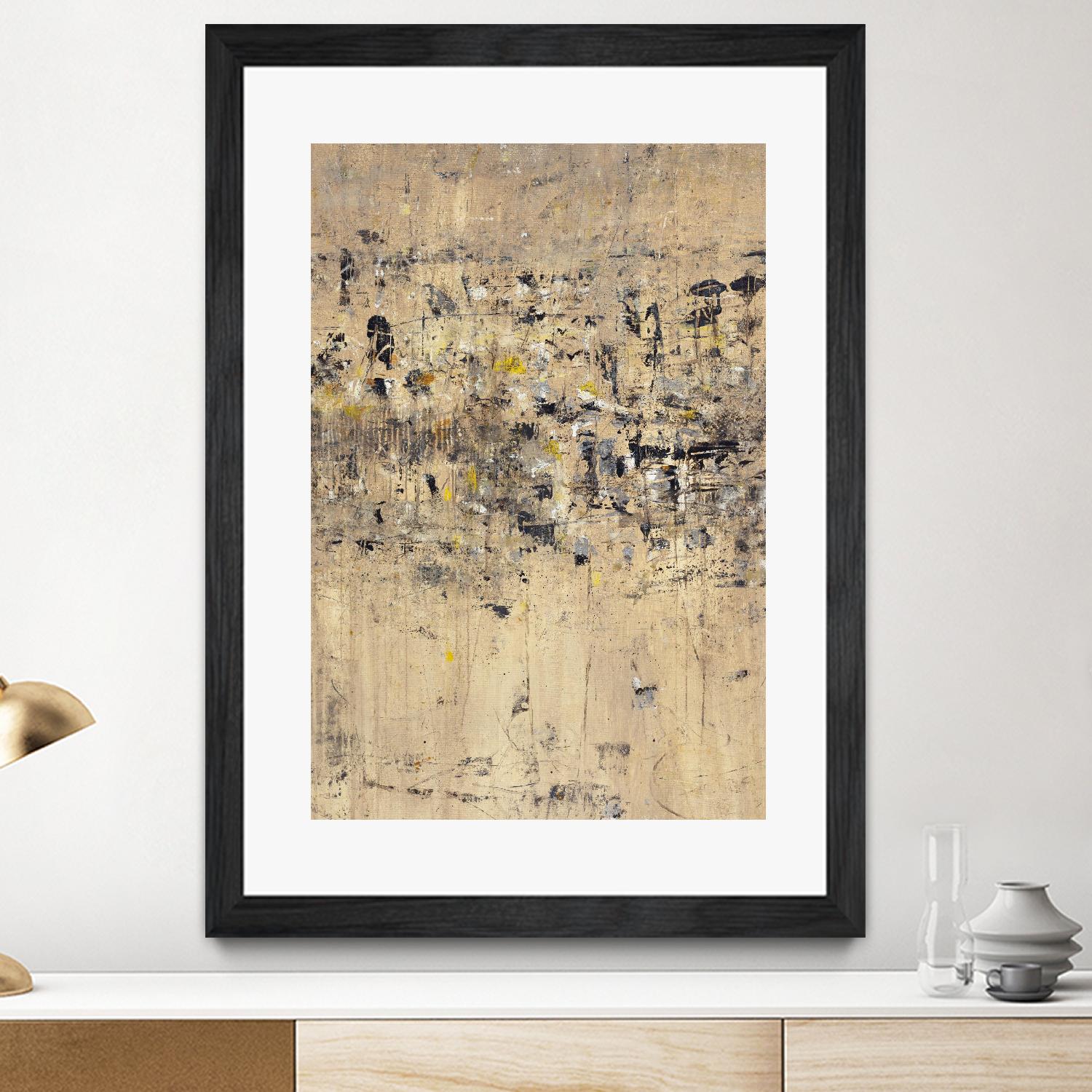 Visitors From Afar by Daleno Art on GIANT ART - gold abstract abstrait