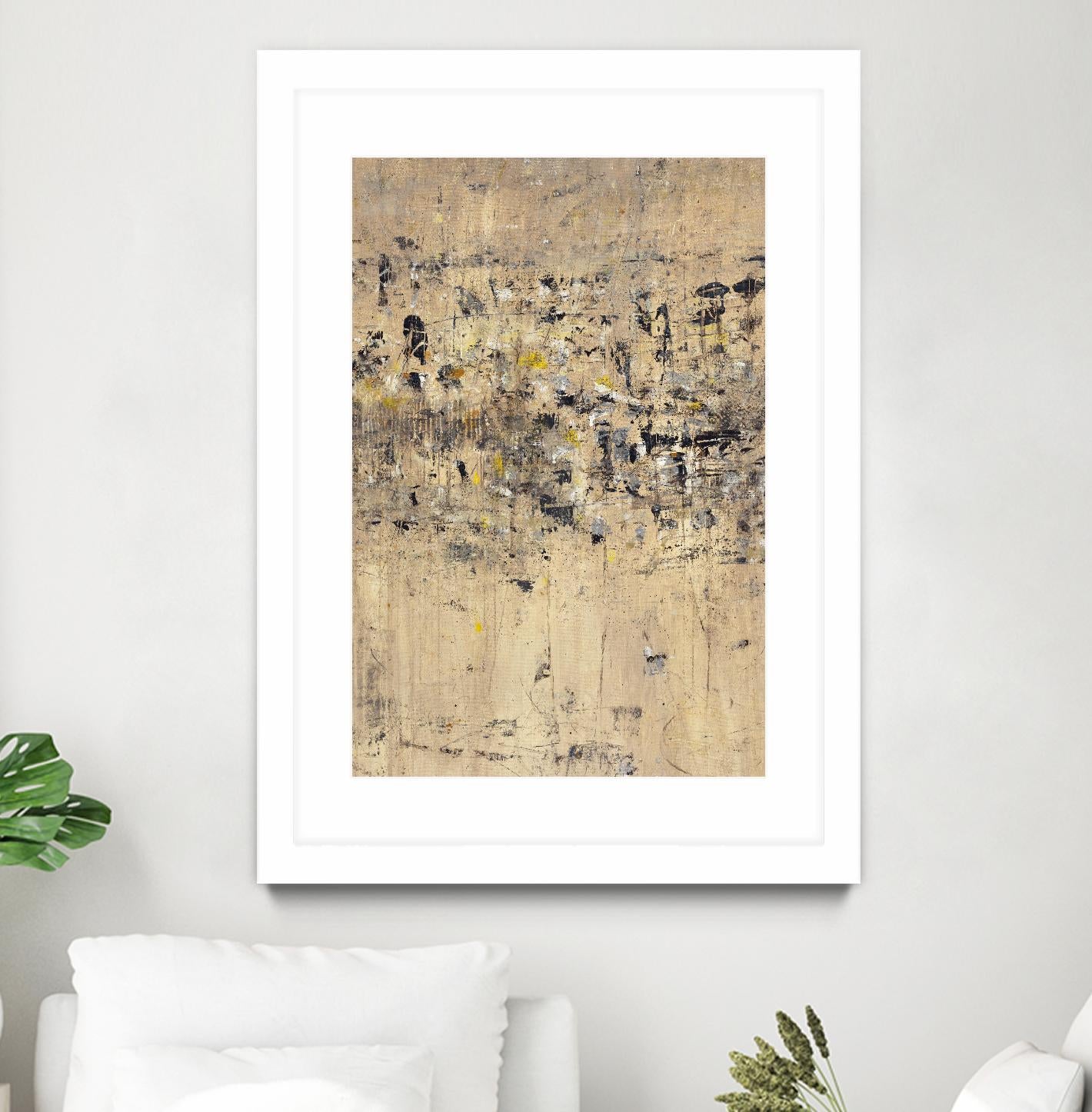 Visitors From Afar by Daleno Art on GIANT ART - gold abstract abstrait