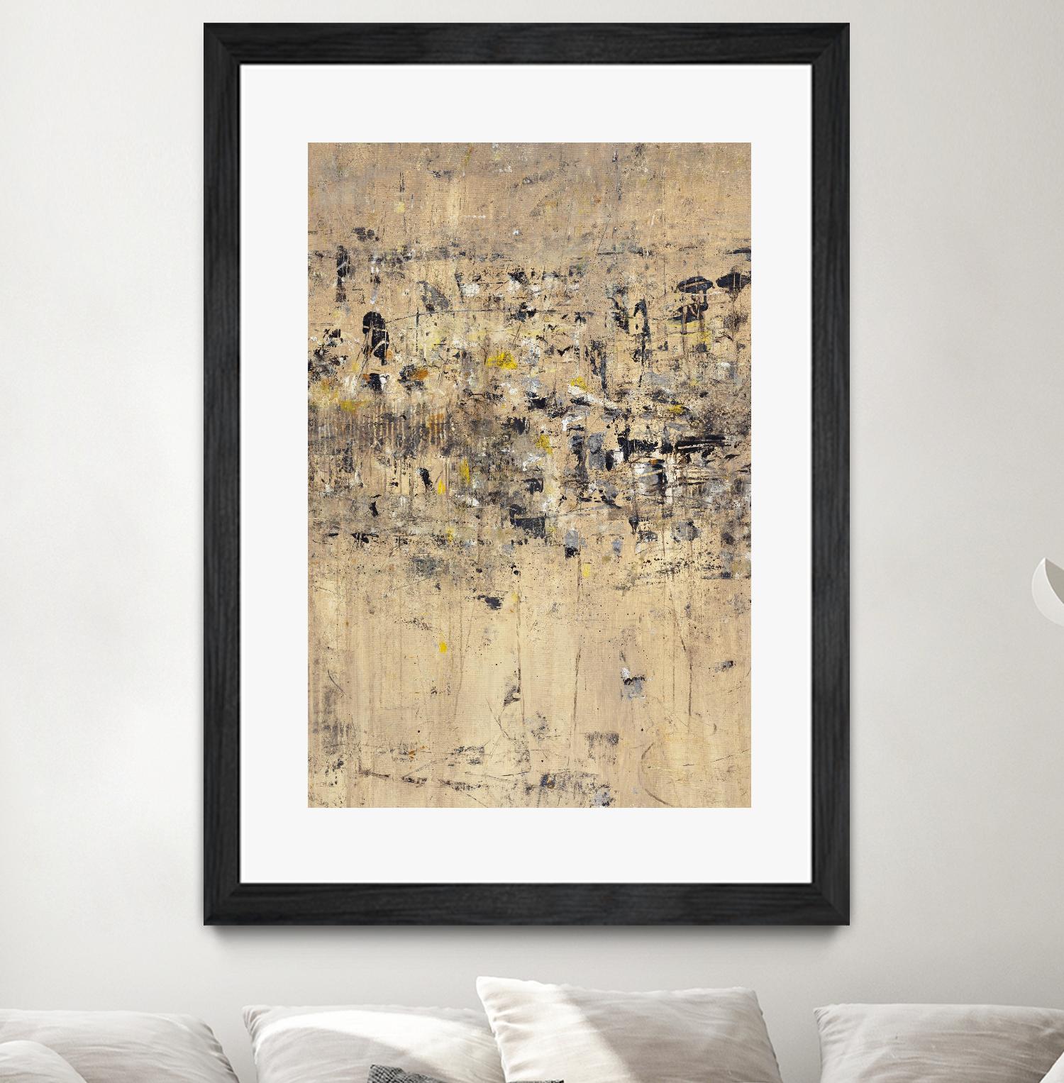 Visitors From Afar by Daleno Art on GIANT ART - gold abstract abstrait