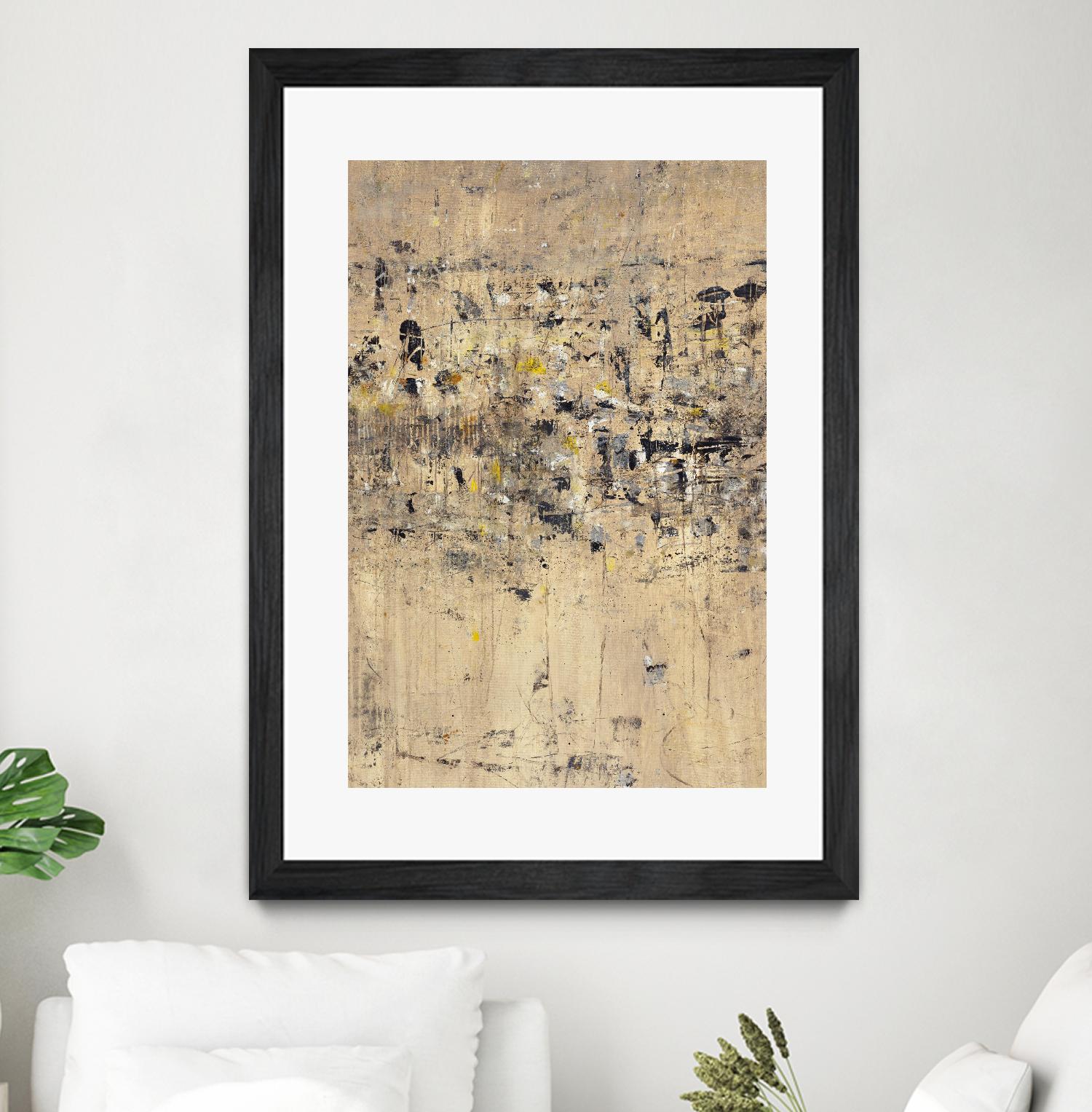 Visitors From Afar by Daleno Art on GIANT ART - gold abstract abstrait