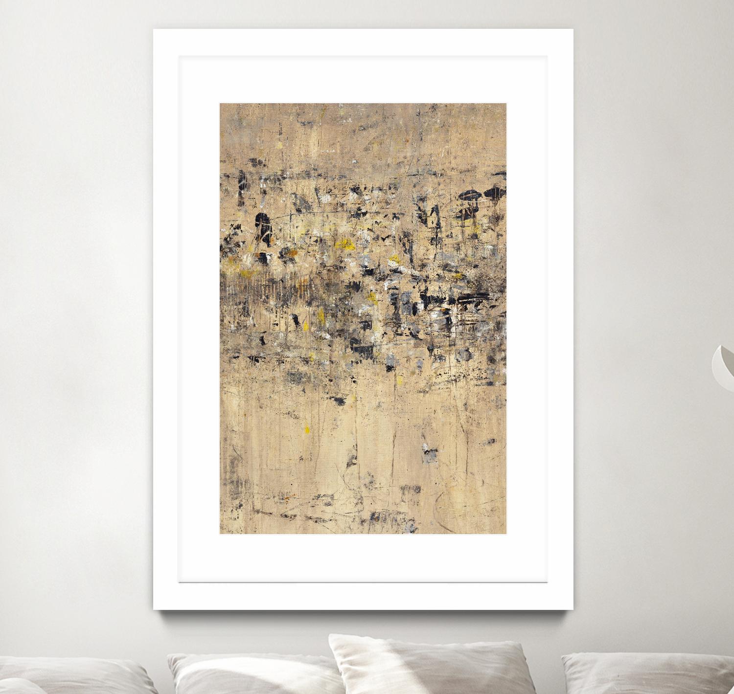 Visitors From Afar by Daleno Art on GIANT ART - gold abstract abstrait