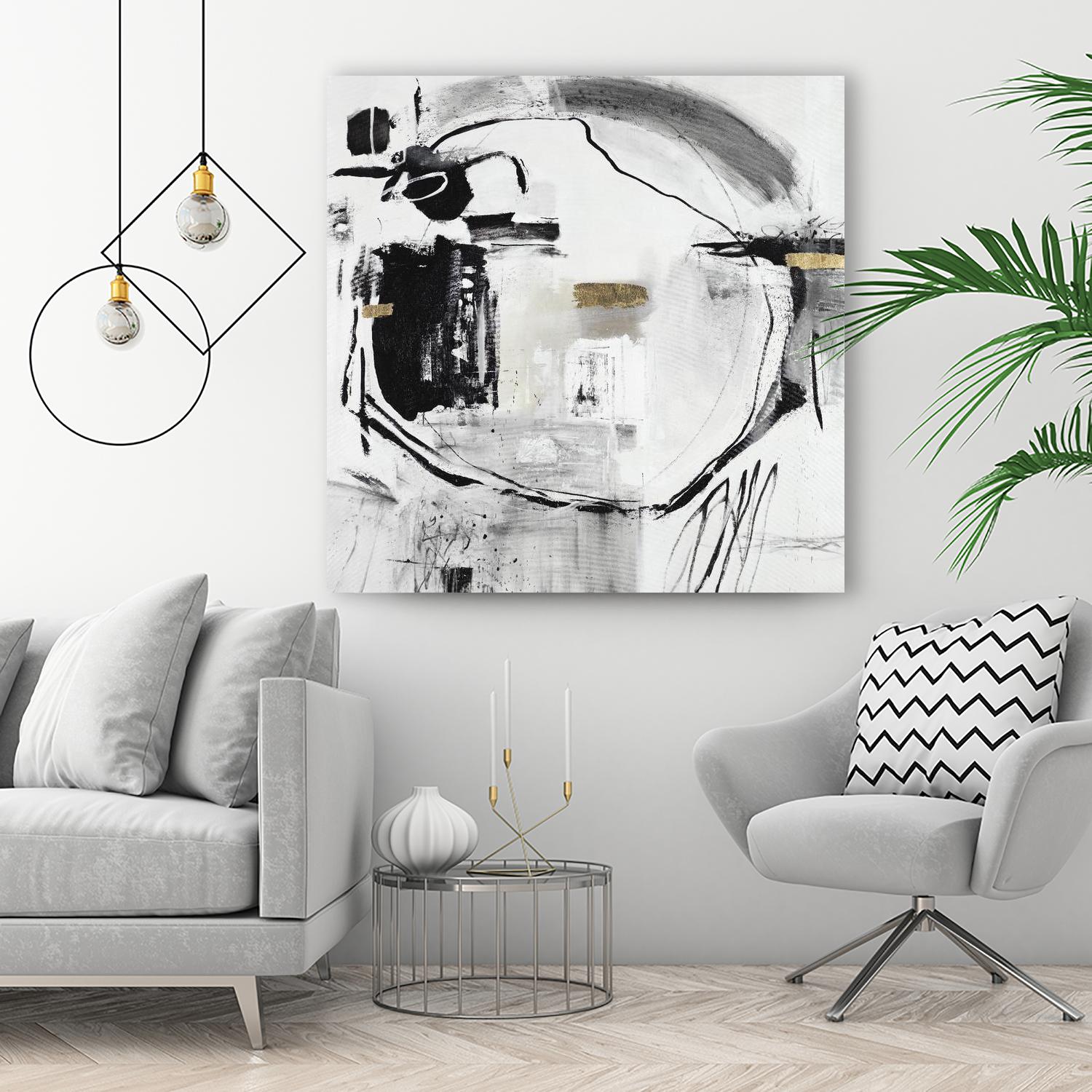 In a Tizzy by Daleno Art on GIANT ART - gold abstract