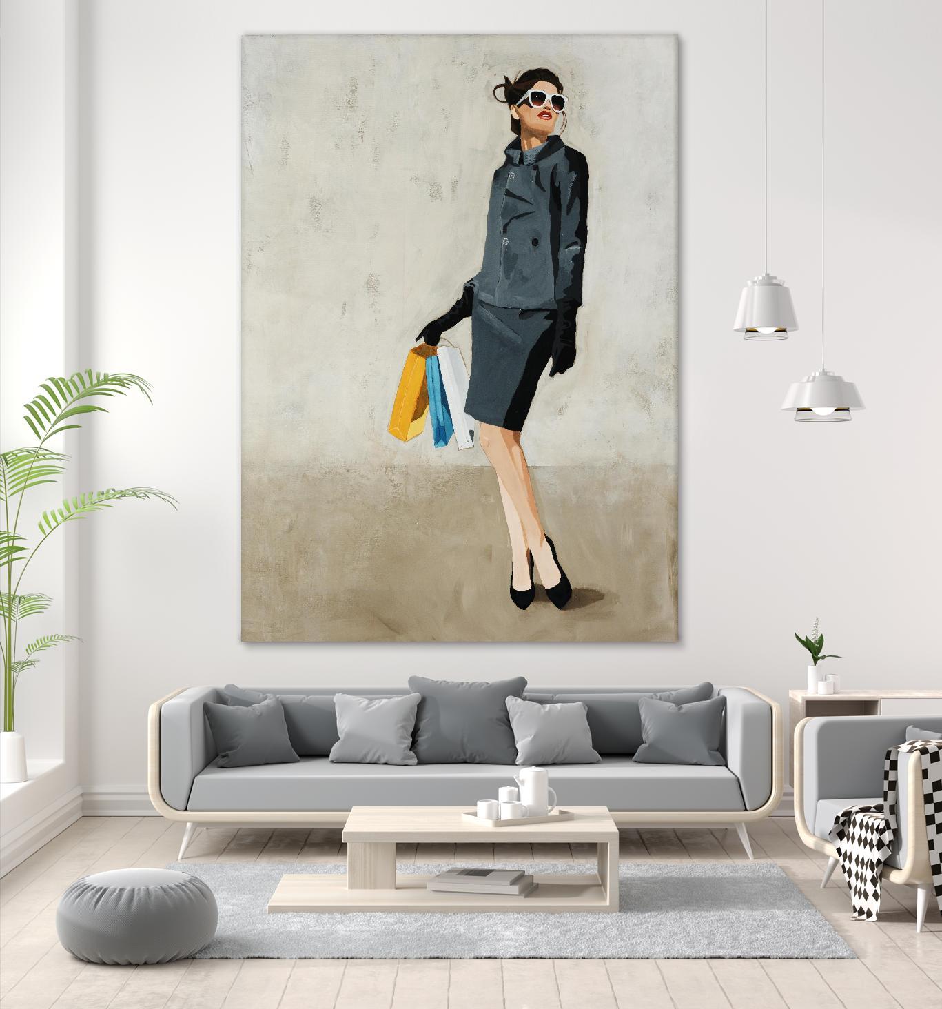 Cosmopolitan by Daleno Art on GIANT ART - blue abstract figure