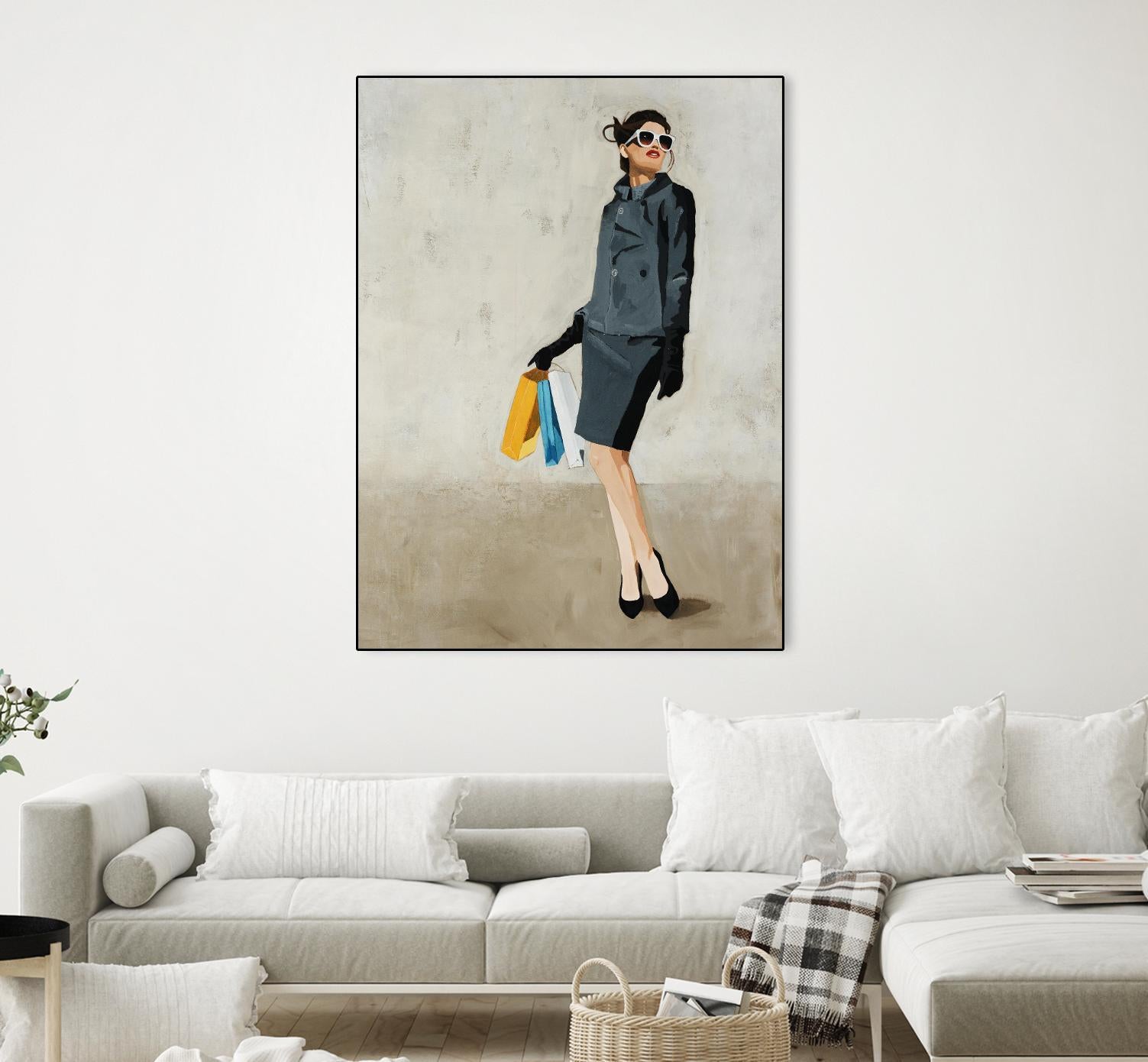 Cosmopolitan by Daleno Art on GIANT ART - blue abstract figure