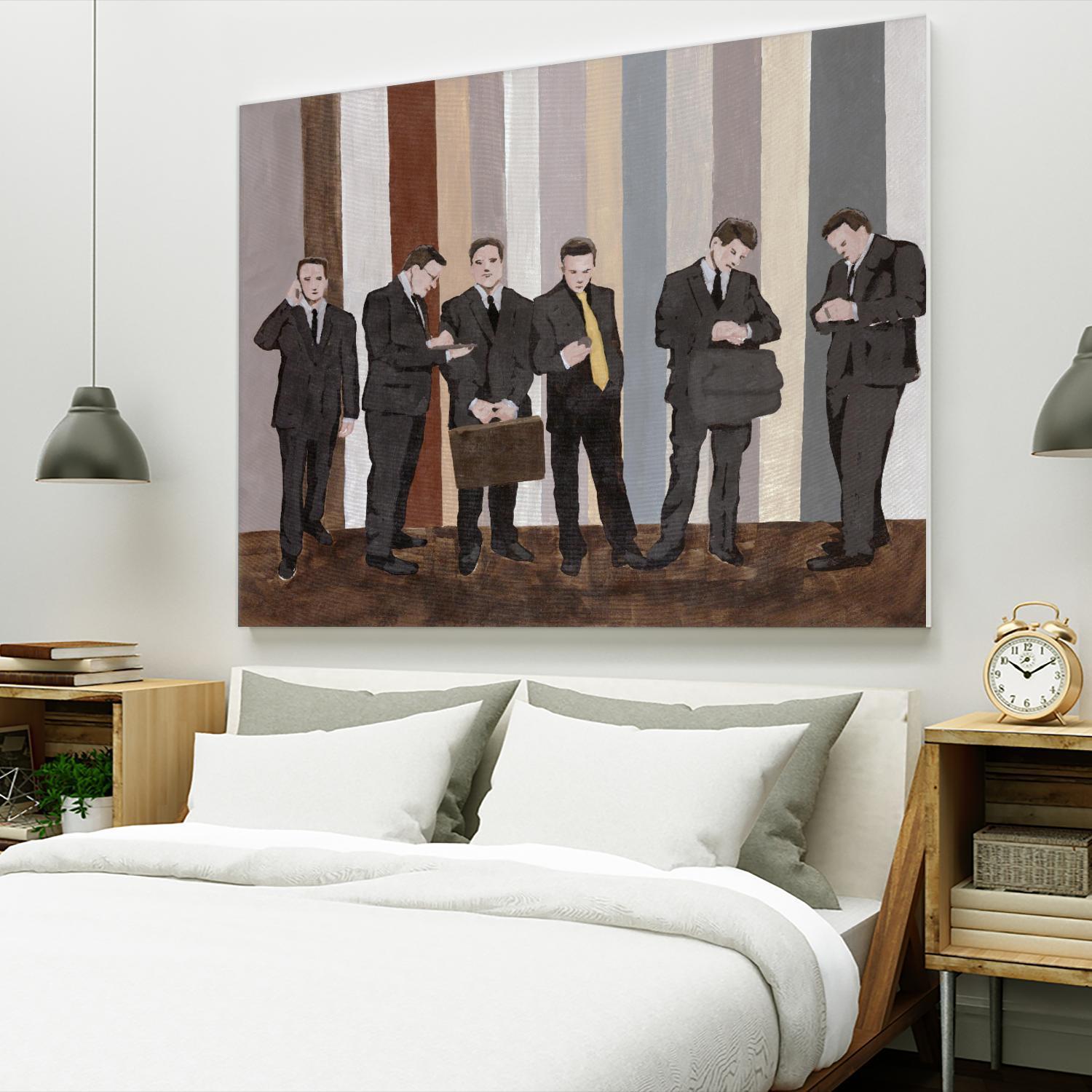 Conference Break by Daleno Art on GIANT ART - beige figurative figure