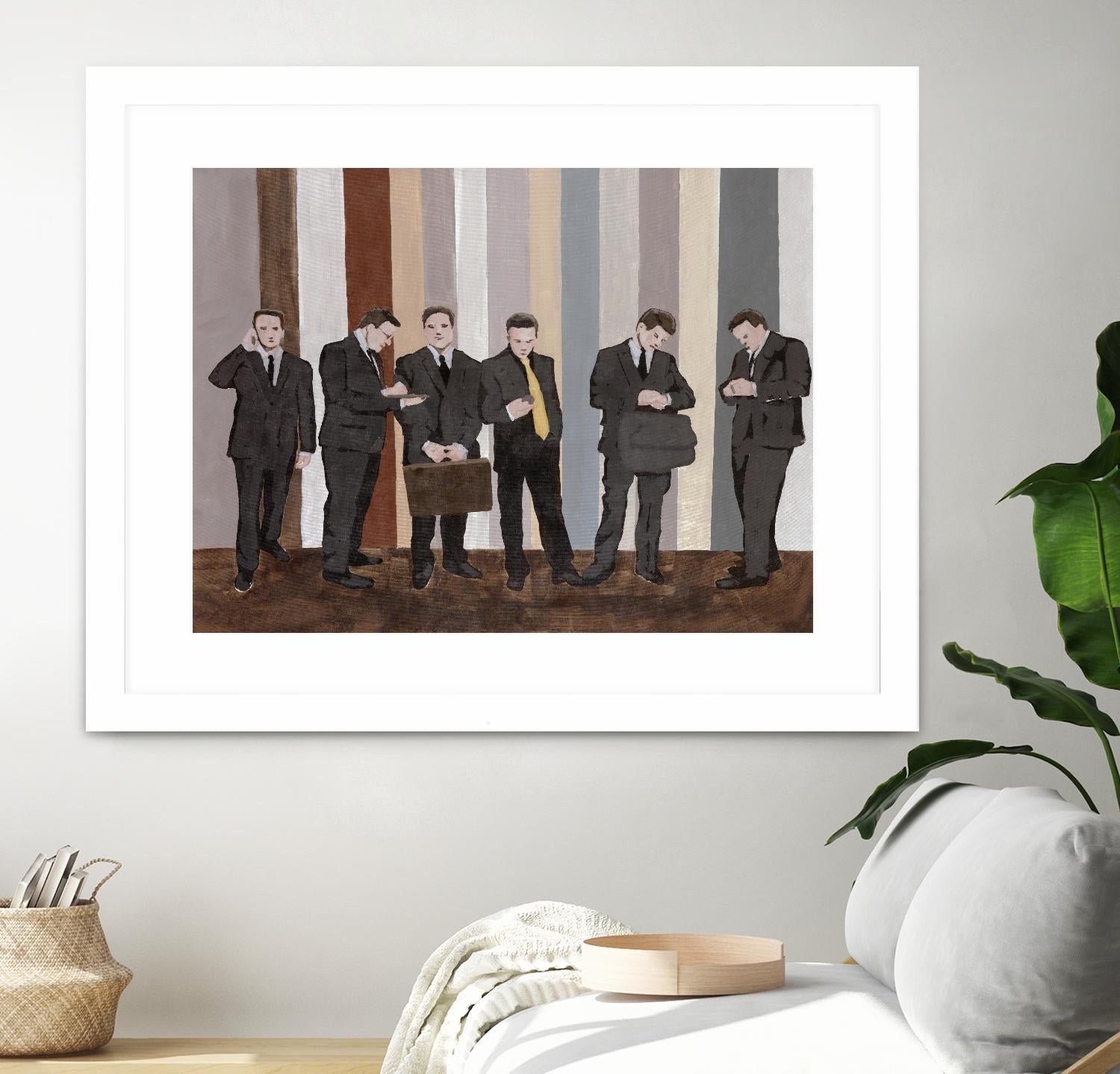 Conference Break by Daleno Art on GIANT ART - beige shapes figure