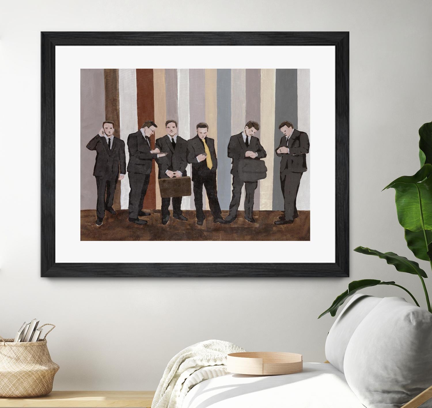 Conference Break by Daleno Art on GIANT ART - beige shapes figure