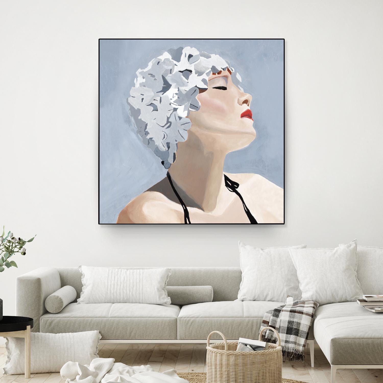 Getting My Tan On by Daleno Art on GIANT ART - red figurative swimmer