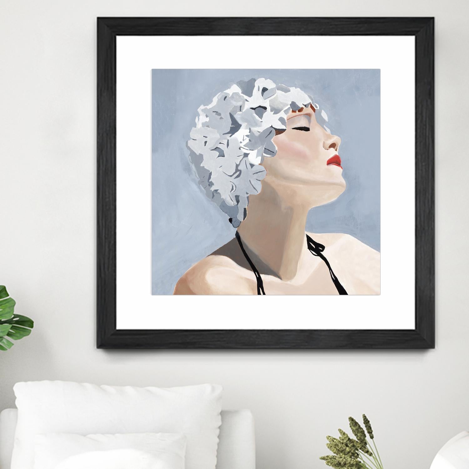 Getting My Tan On by Daleno Art on GIANT ART - red figurative swimmer