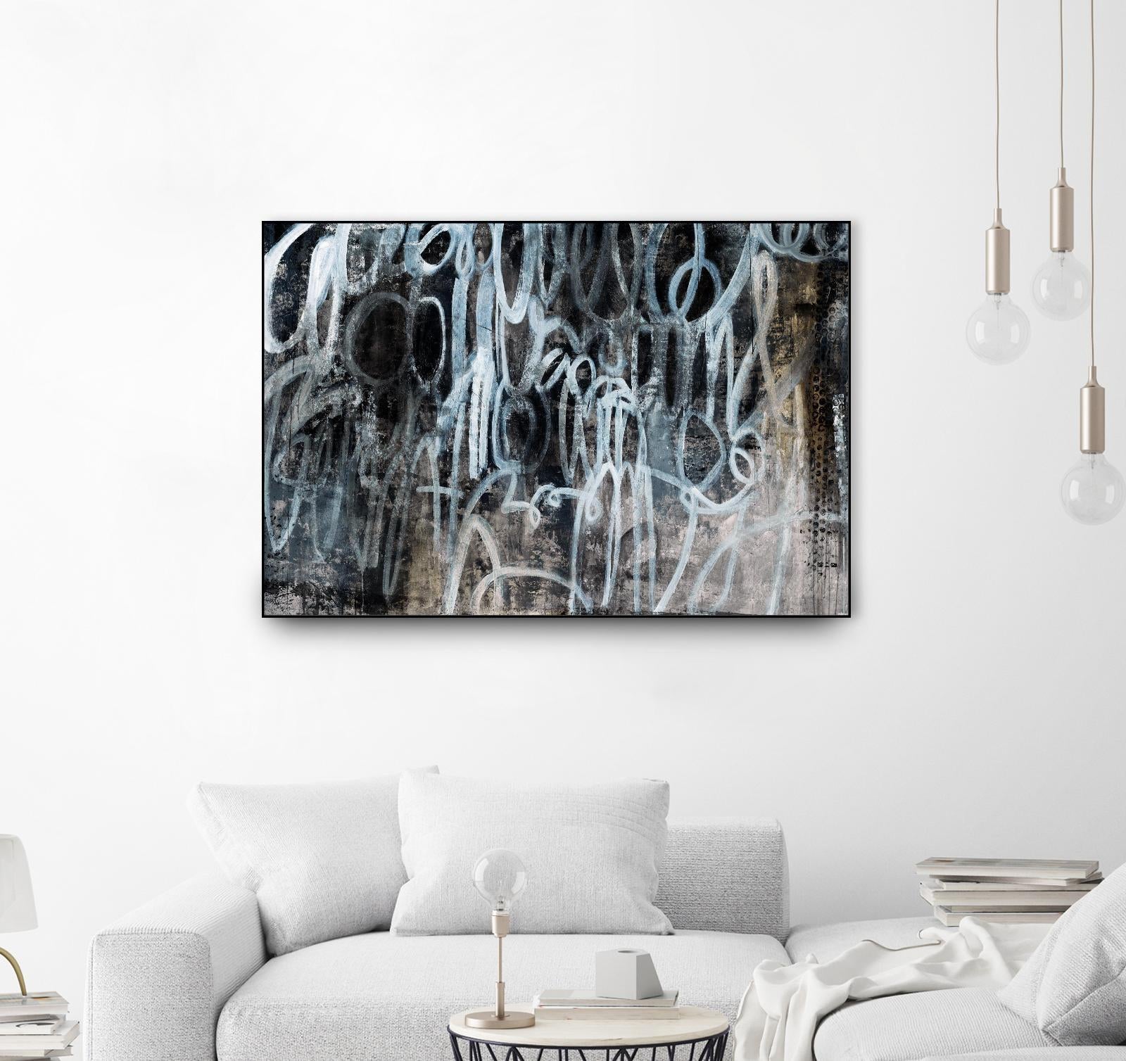 Skip the Small Talk by Daleno Art on GIANT ART - white abstract