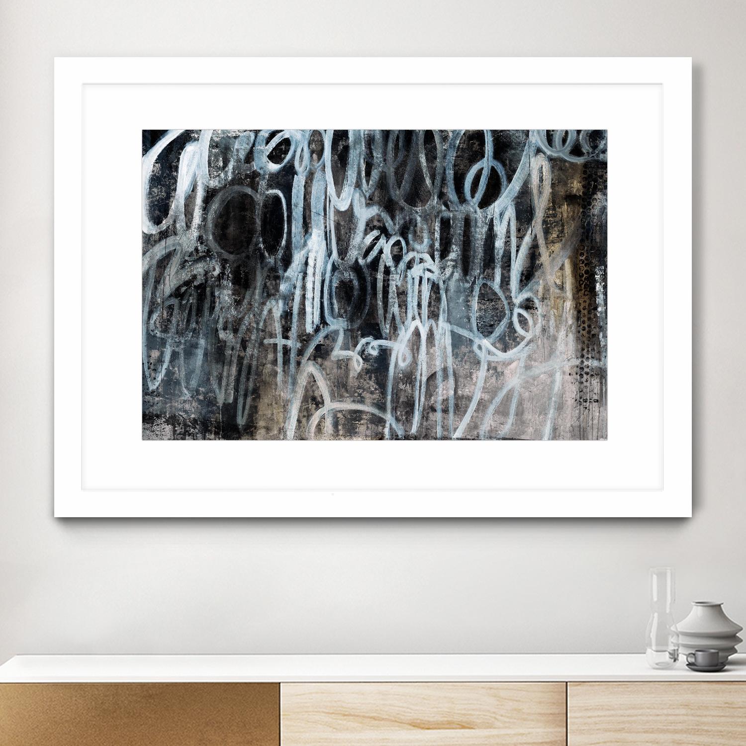 Skip the Small Talk by Daleno Art on GIANT ART - white abstract