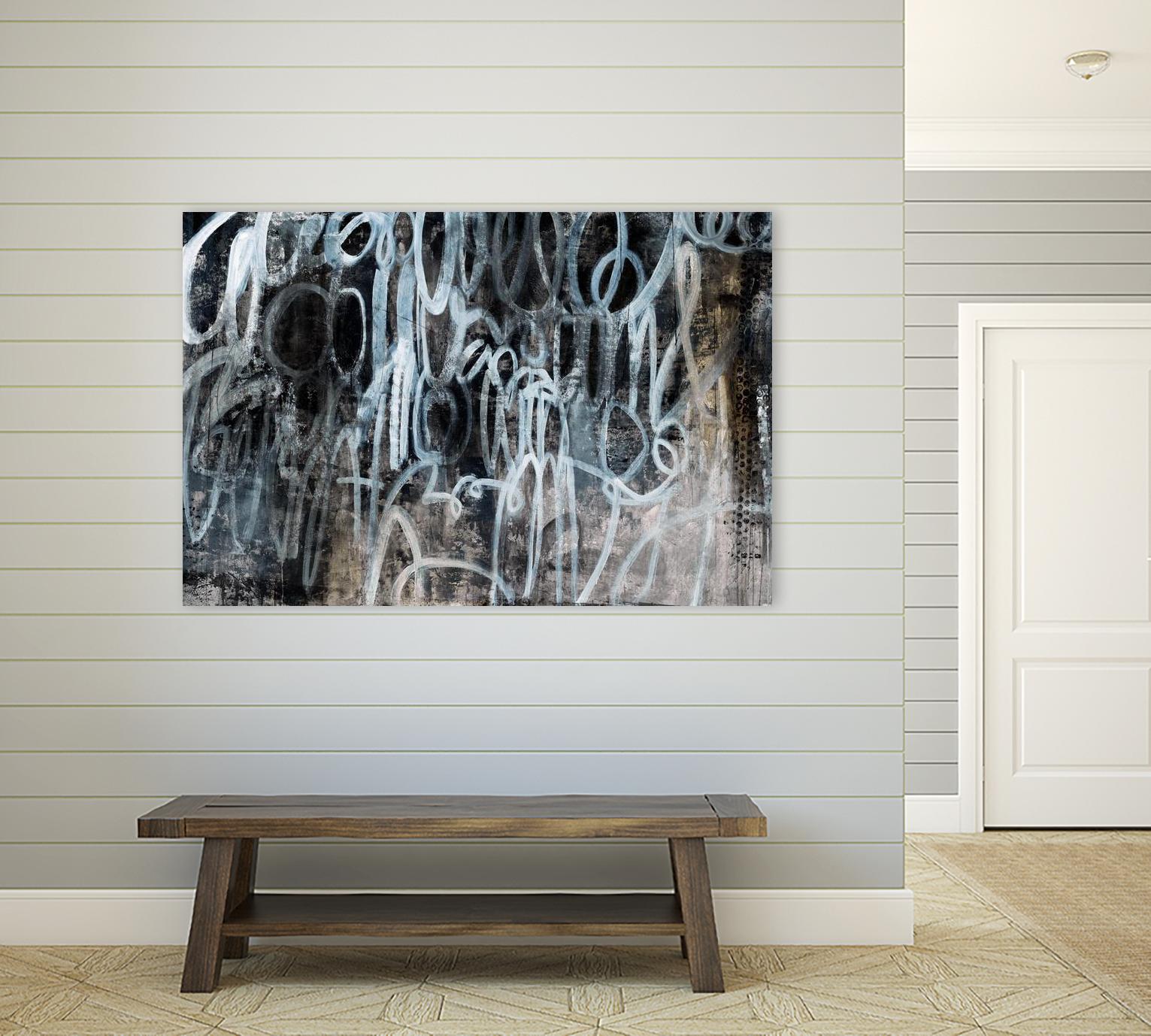 Skip the Small Talk by Daleno Art on GIANT ART - white abstract