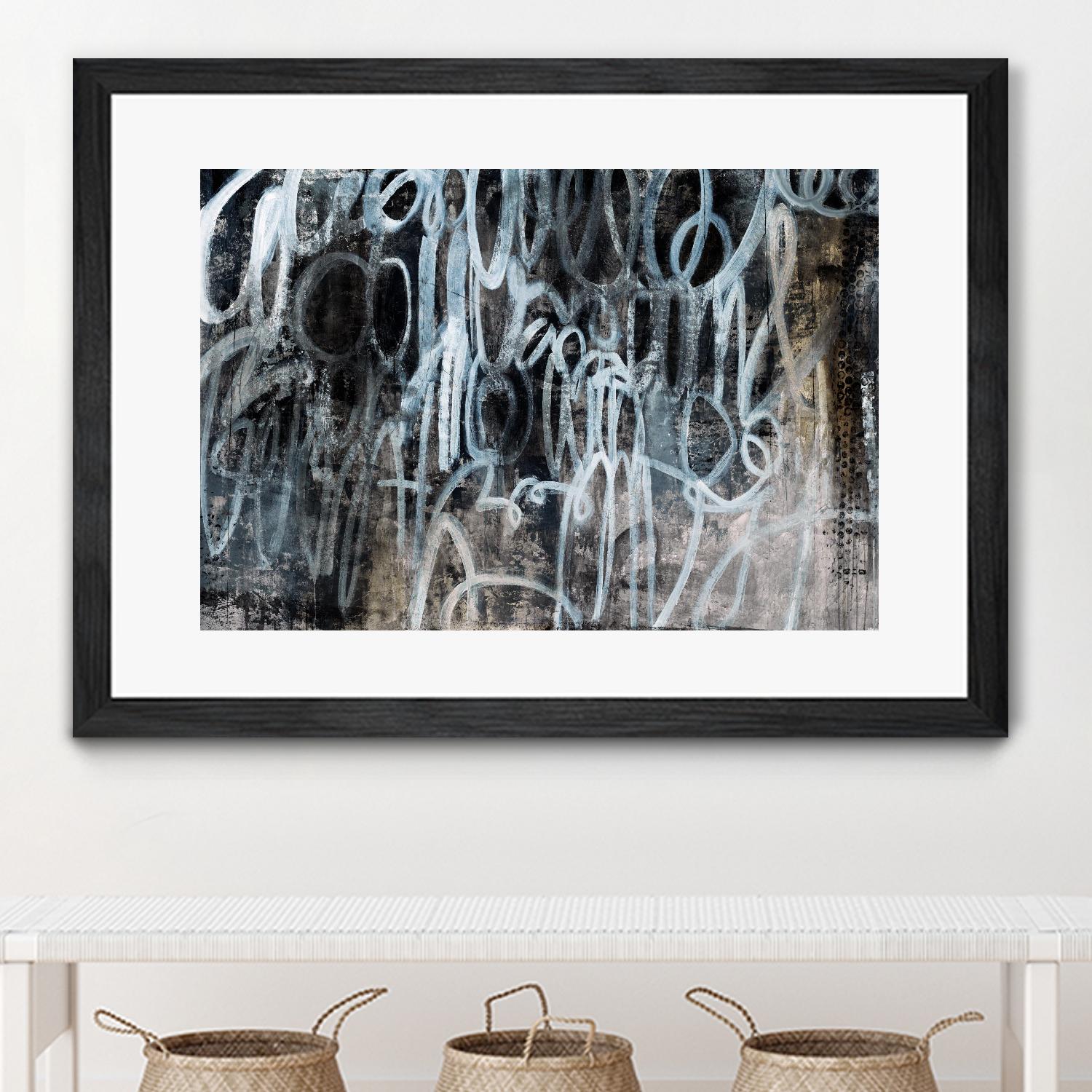 Skip the Small Talk by Daleno Art on GIANT ART - white abstract