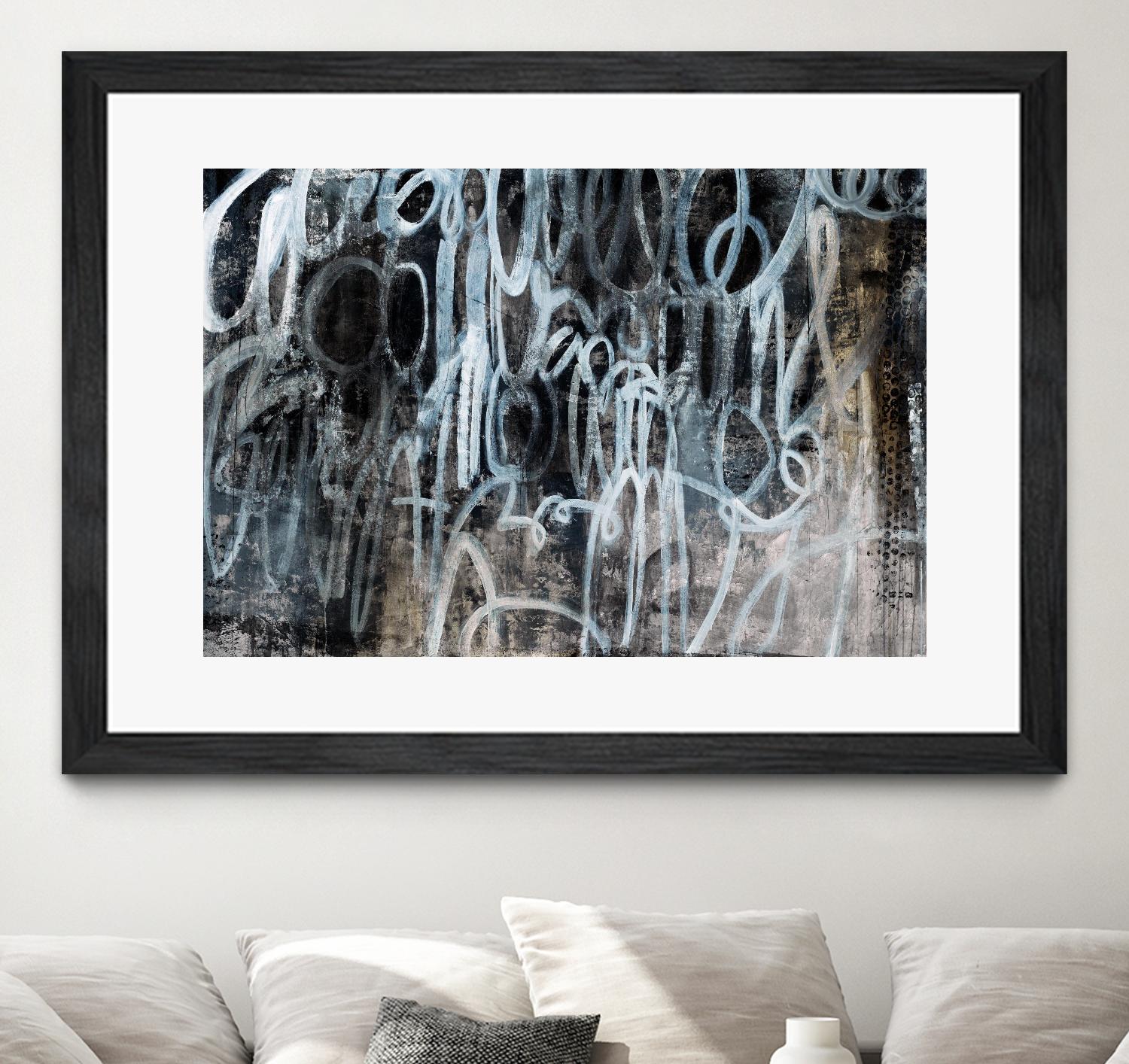 Skip the Small Talk by Daleno Art on GIANT ART - white abstract