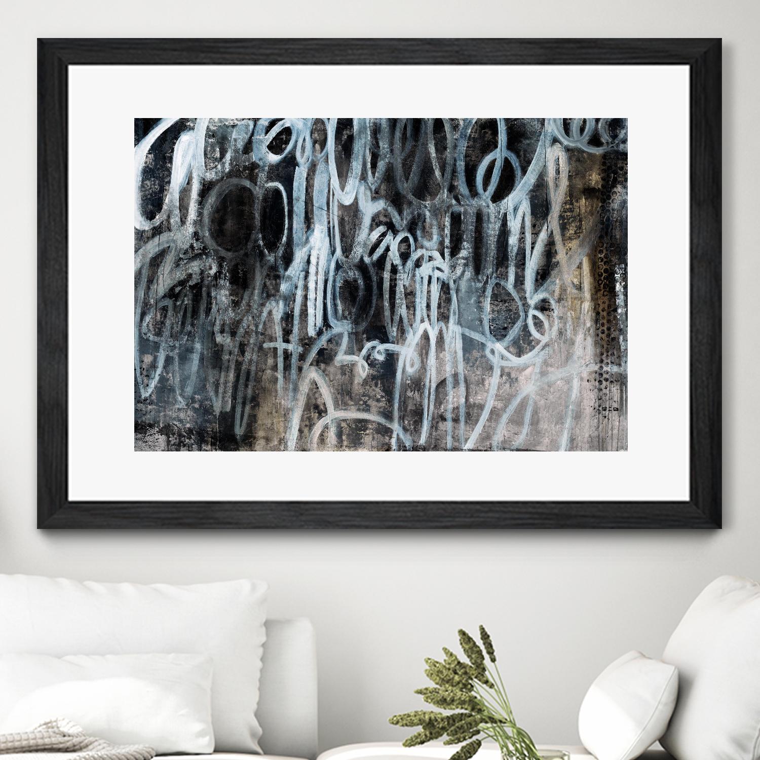Skip the Small Talk by Daleno Art on GIANT ART - white abstract