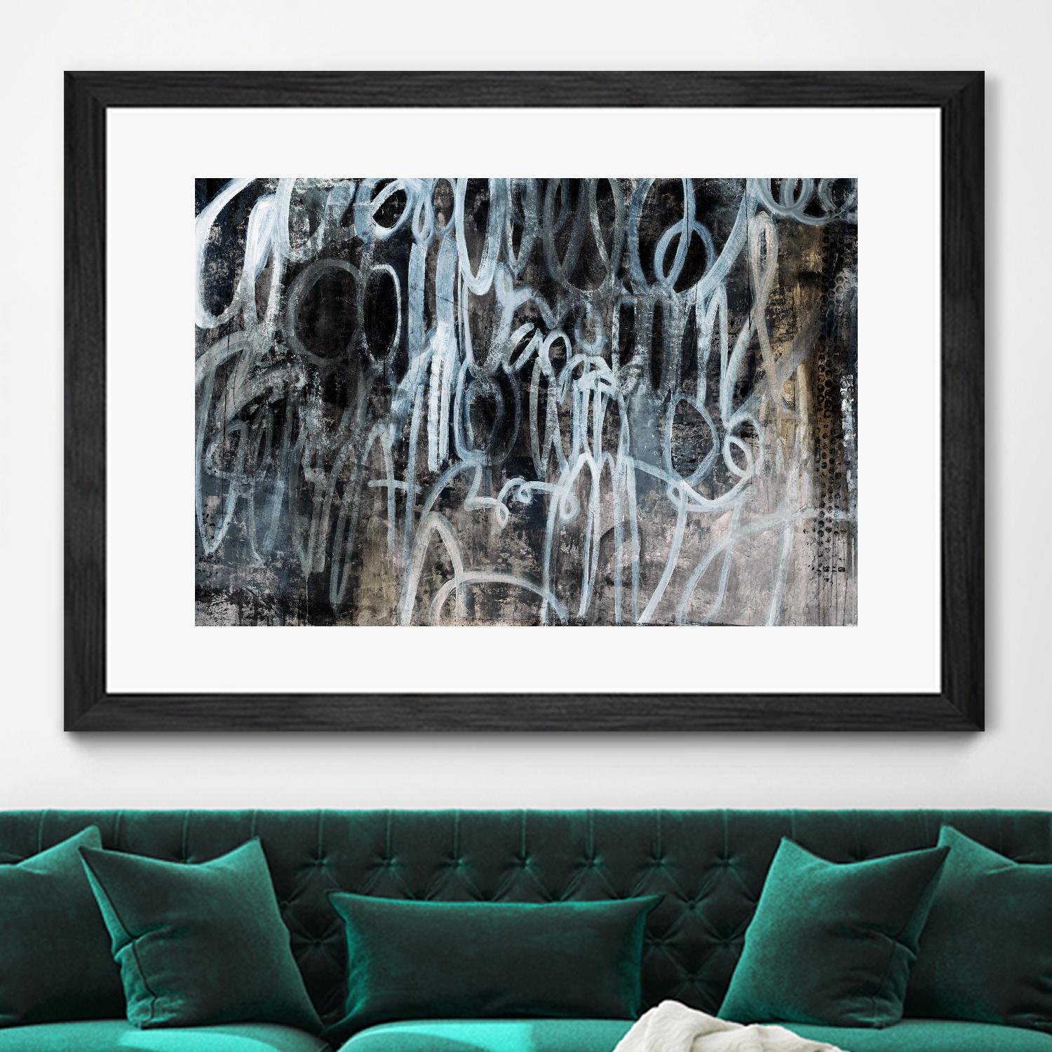Skip the Small Talk by Daleno Art on GIANT ART - white abstract