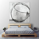 Lucent Sphere by Daleno Art on GIANT ART - black black & white circle