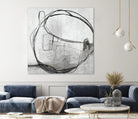 Lucent Sphere by Daleno Art on GIANT ART - black black & white circle