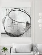 Lucent Sphere by Daleno Art on GIANT ART - black black & white circle