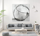 Lucent Sphere by Daleno Art on GIANT ART - black black & white circle