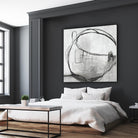 Lucent Sphere by Daleno Art on GIANT ART - black black & white circle