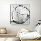 Lucent Sphere by Daleno Art on GIANT ART - black black & white circle