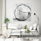Lucent Sphere by Daleno Art on GIANT ART - black black & white circle
