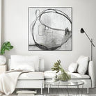 Lucent Sphere by Daleno Art on GIANT ART - black black & white circle