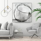 Lucent Sphere by Daleno Art on GIANT ART - black black & white circle
