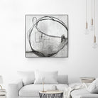 Lucent Sphere by Daleno Art on GIANT ART - black black & white circle