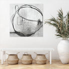 Lucent Sphere by Daleno Art on GIANT ART - black black & white circle