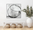 Lucent Sphere by Daleno Art on GIANT ART - black black & white circle