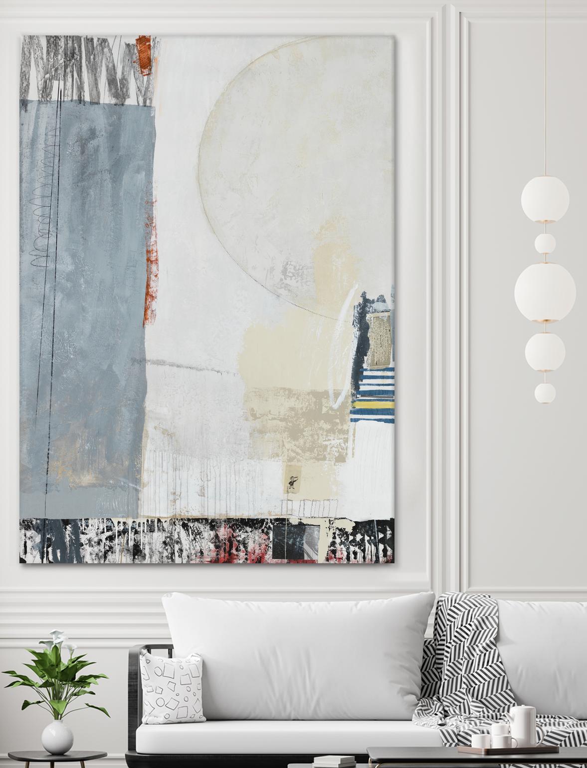 City Walker by Daleno Art on GIANT ART - beige abstract