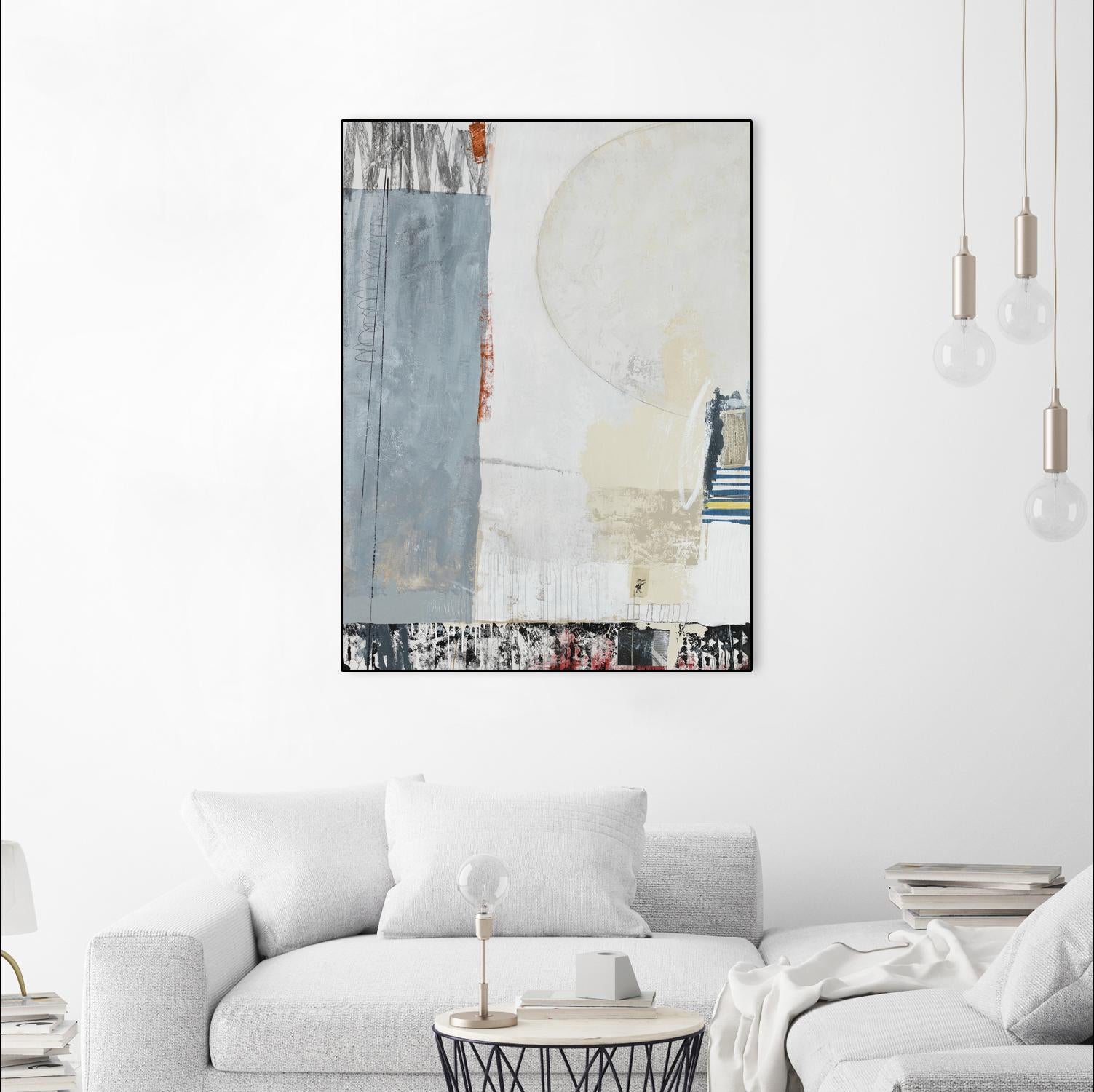 City Walker by Daleno Art on GIANT ART - beige abstract