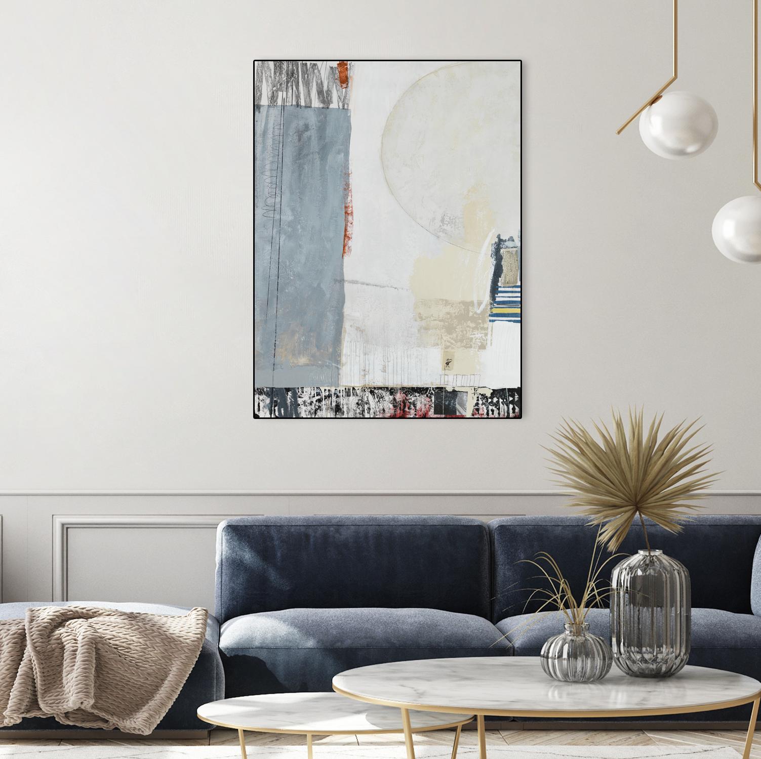 City Walker by Daleno Art on GIANT ART - beige abstract