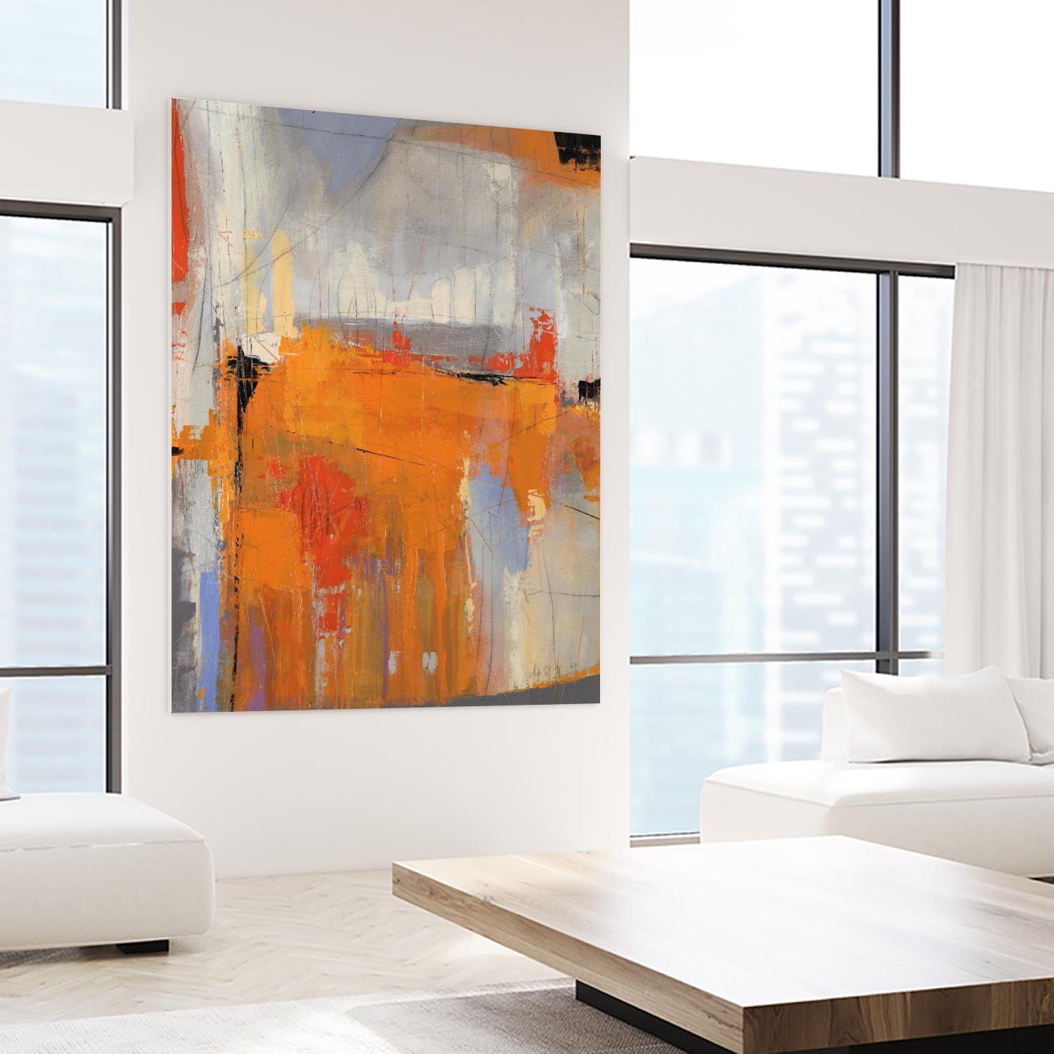 Beach Nut by Daleno Art on GIANT ART - orange abstract abstrait