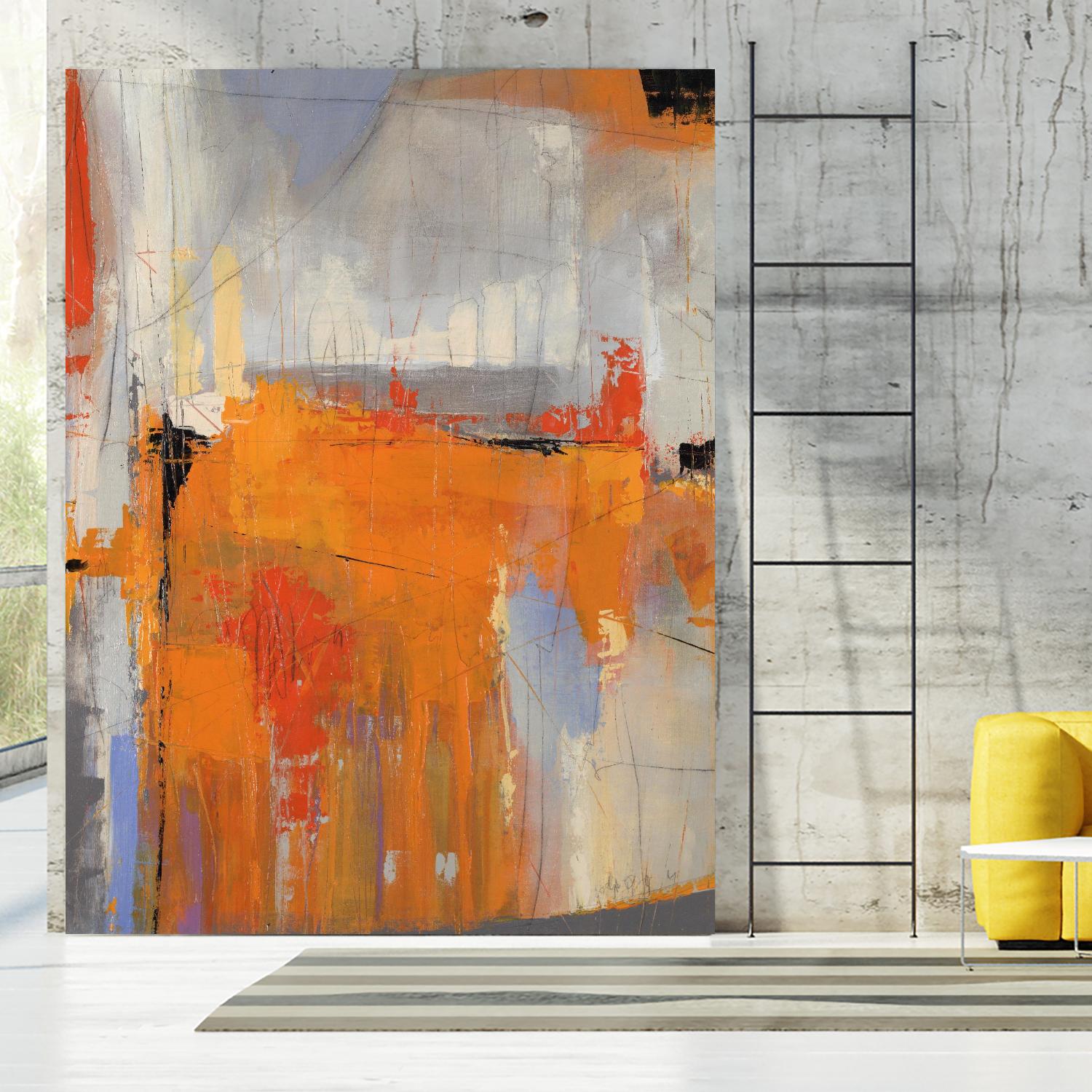 Beach Nut by Daleno Art on GIANT ART - orange abstract abstrait