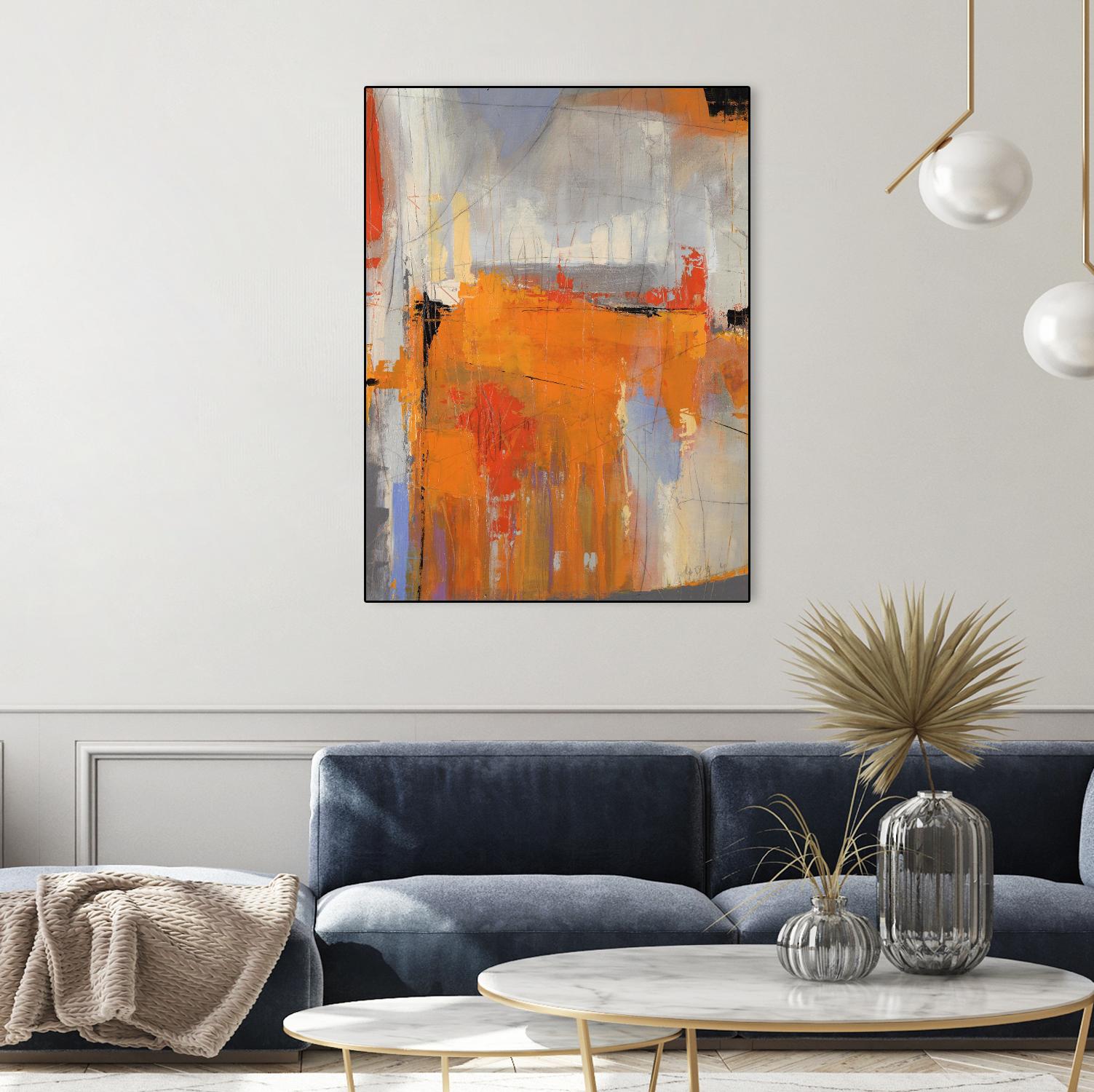 Beach Nut by Daleno Art on GIANT ART - orange abstract abstrait