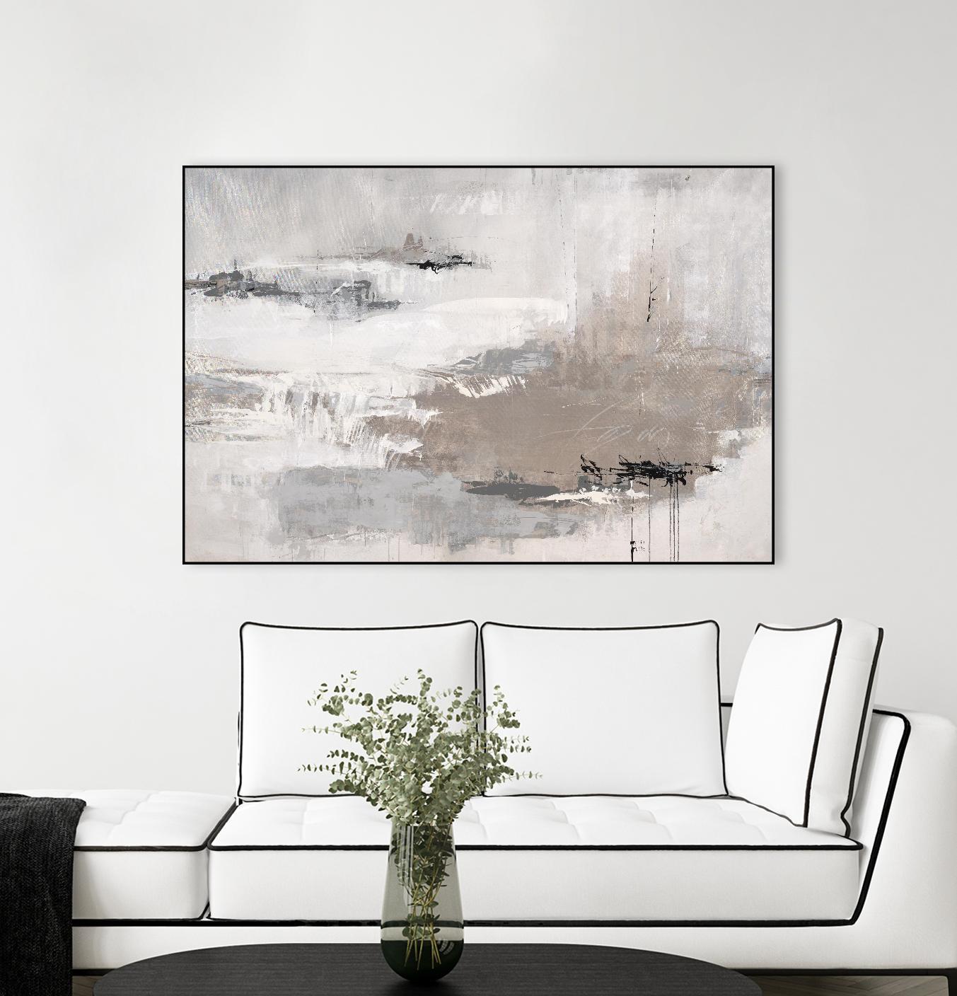 Houston is Calling by Daleno Art on GIANT ART - white abstract abstrait