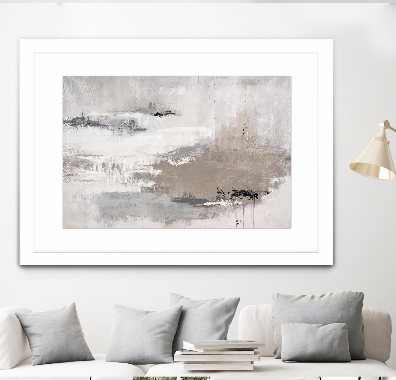 Houston is Calling by Daleno Art on GIANT ART - white abstract abstrait