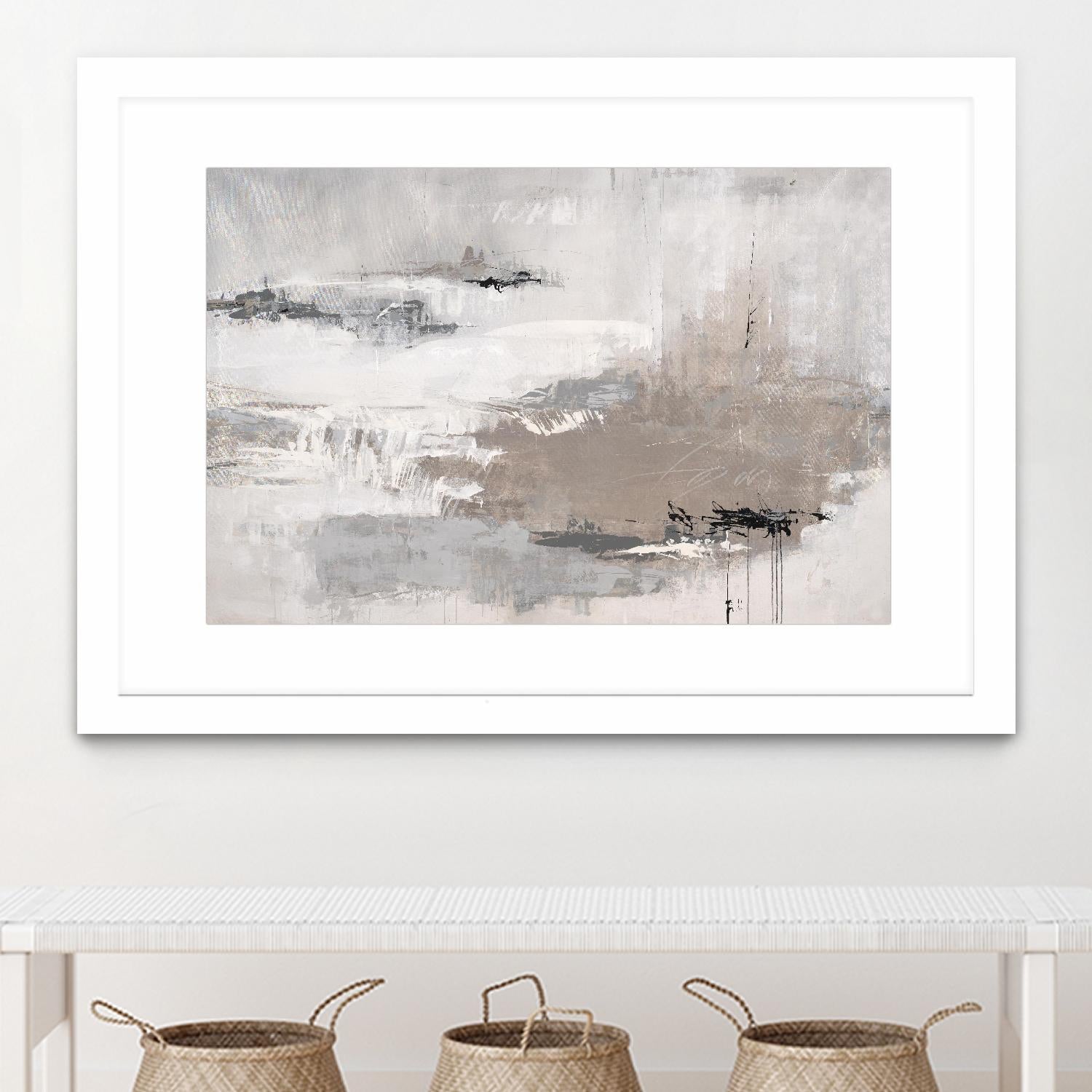 Houston is Calling by Daleno Art on GIANT ART - white abstract abstrait