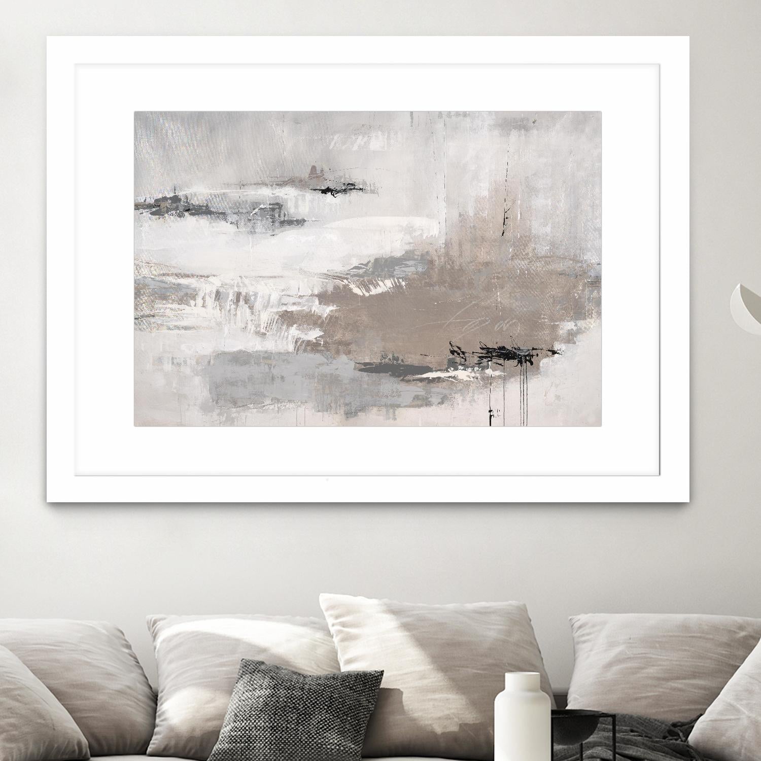 Houston is Calling by Daleno Art on GIANT ART - white abstract abstrait