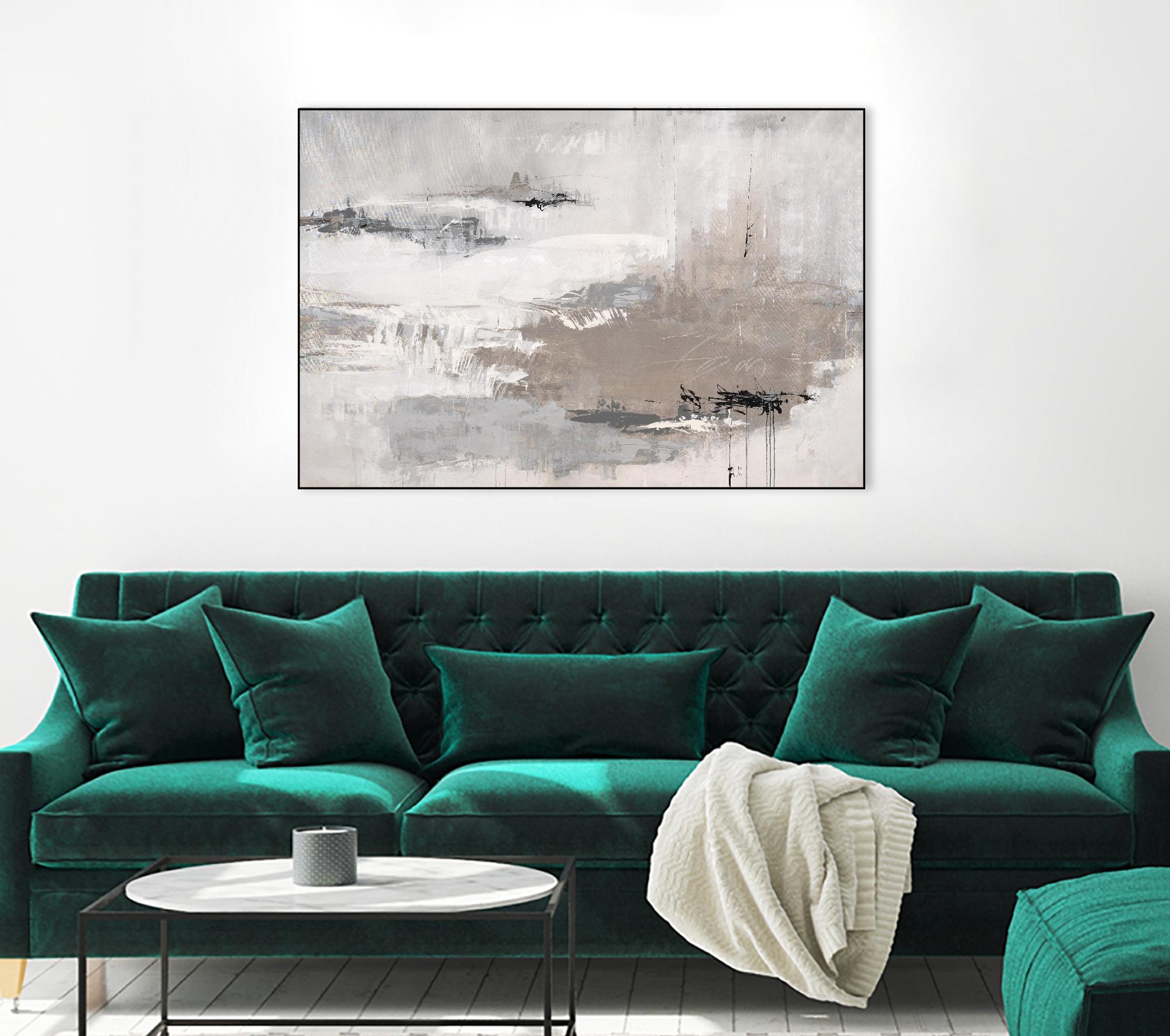 Houston is Calling by Daleno Art on GIANT ART - white abstract abstrait