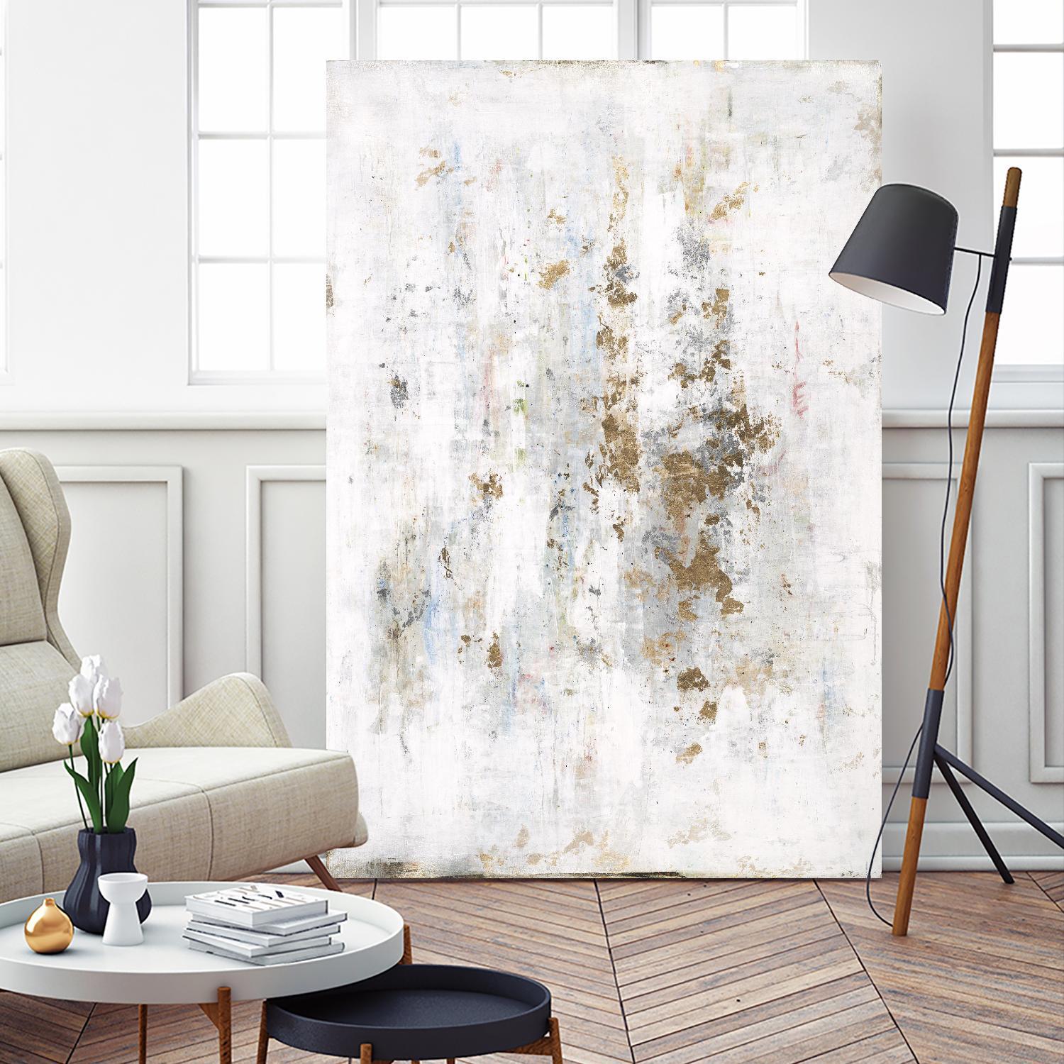 Drips and Dabs II by Daleno Art on GIANT ART - gold abstract abstract