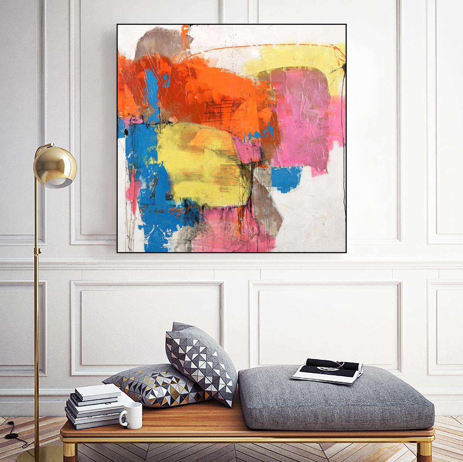 End of Time by Daleno Art on GIANT ART - orange abstract