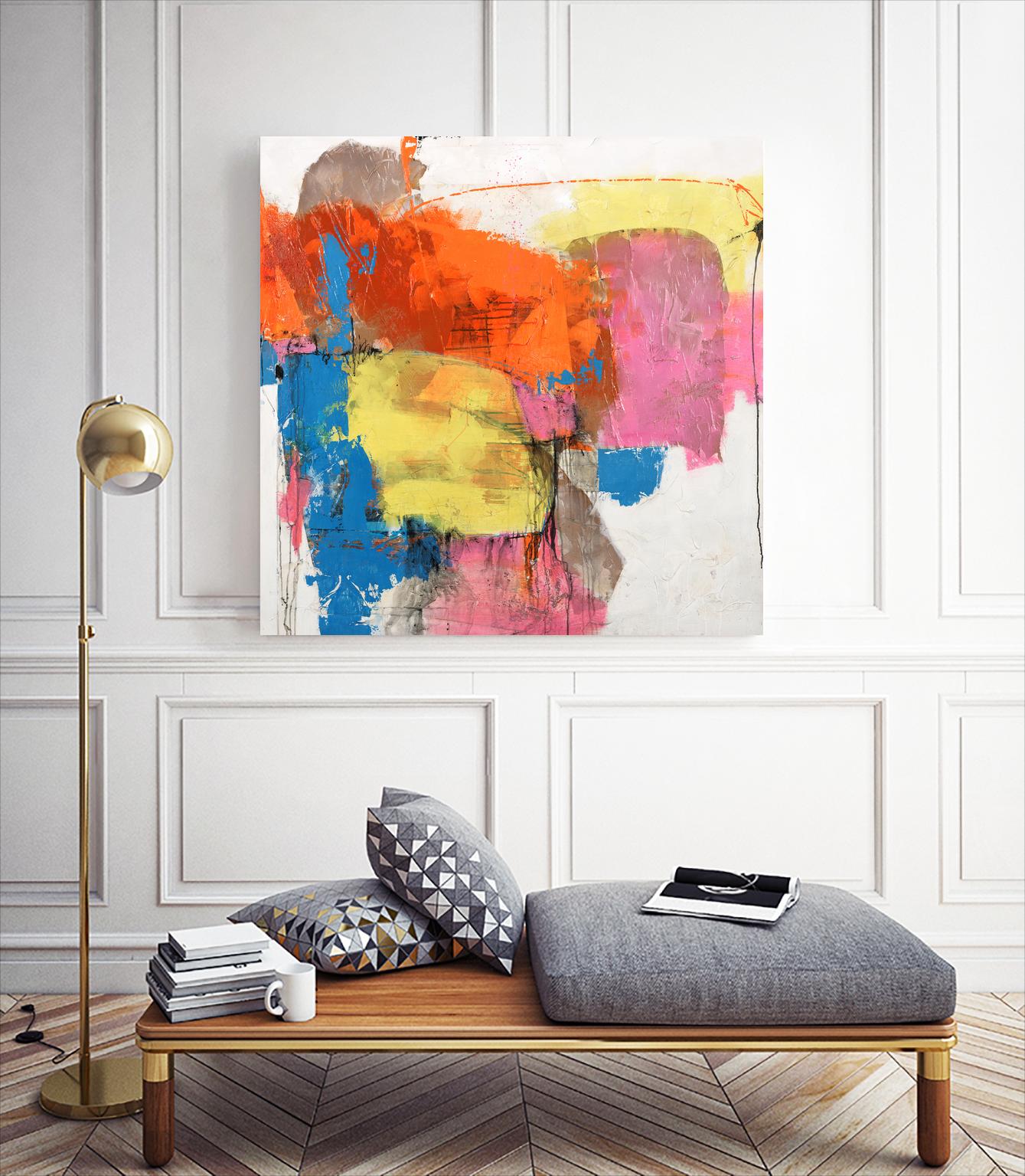 End of Time by Daleno Art on GIANT ART - orange abstract