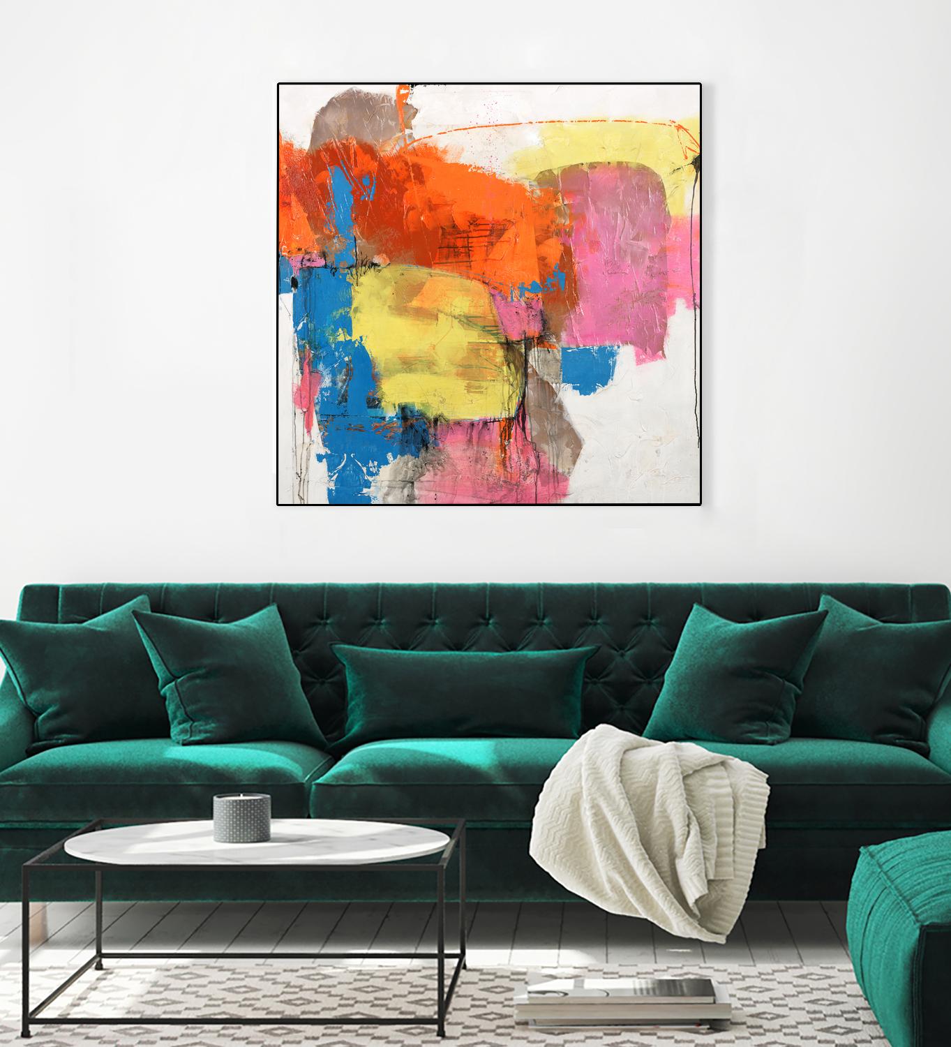 End of Time by Daleno Art on GIANT ART - orange abstract